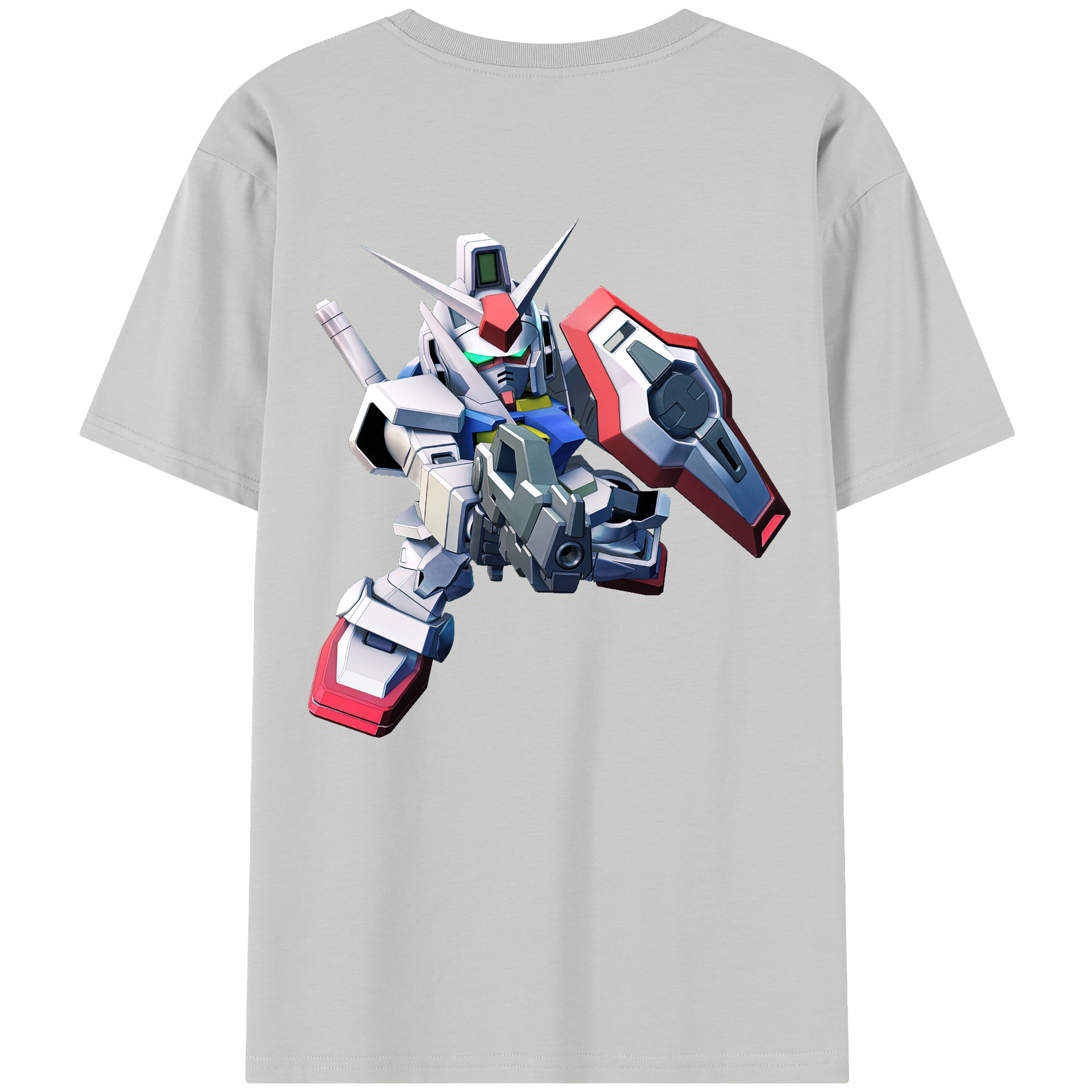 （画像用） 機動戦士ガンダム Mobile Suit Gundam 綿100％半袖Tシャツ（背面プリント）