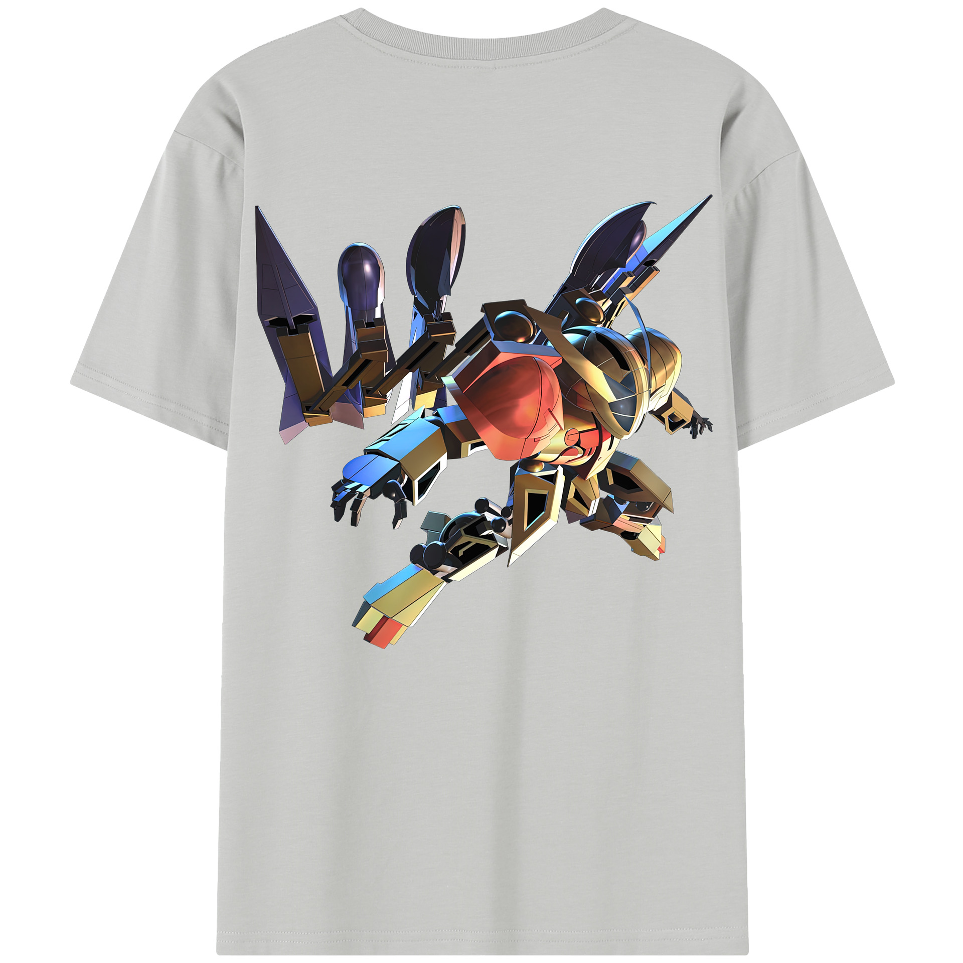 （画像用） 機動戦士ガンダム Mobile Suit Gundam 綿100％半袖Tシャツ（背面プリント）