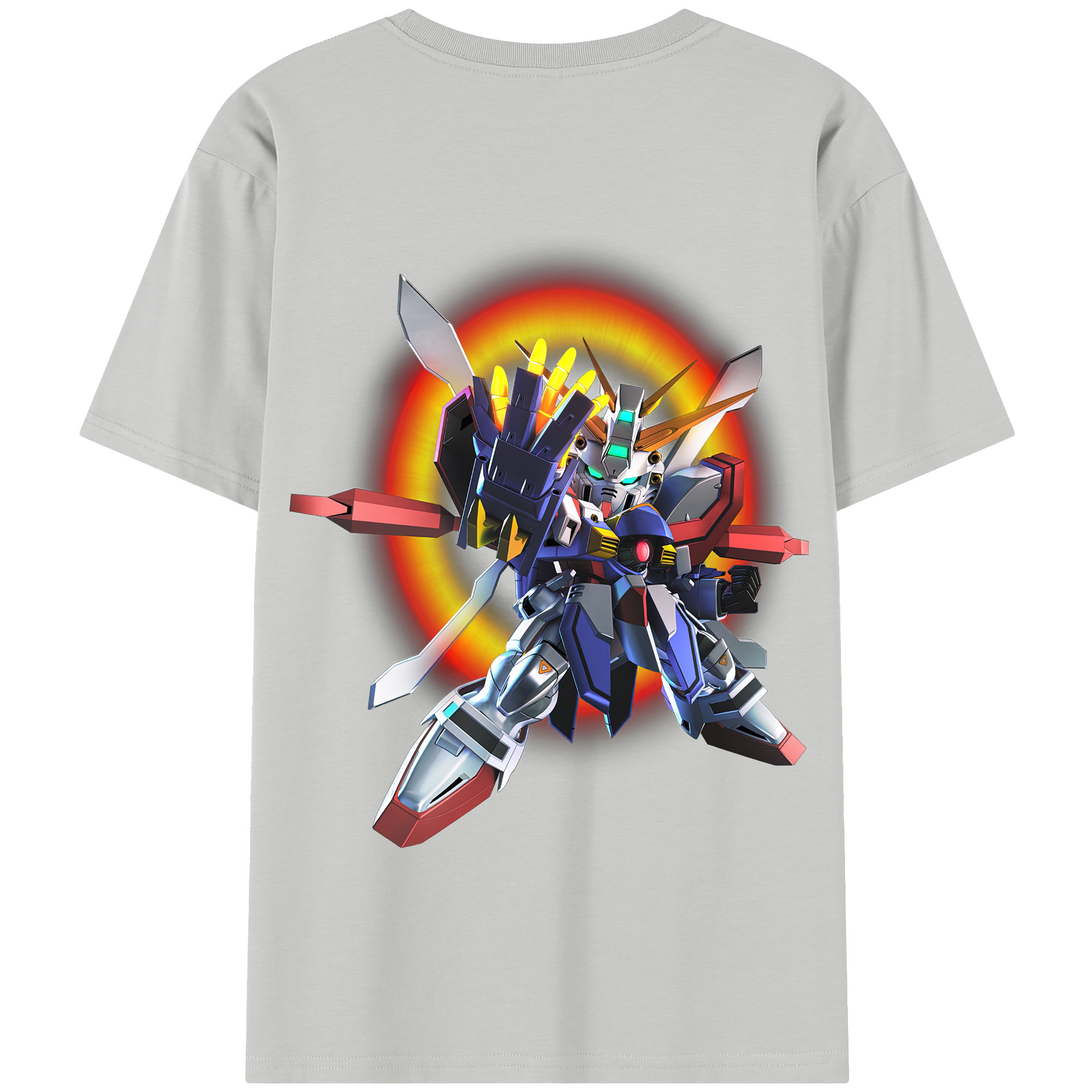 （画像用） 機動戦士ガンダム Mobile Suit Gundam 綿100％半袖Tシャツ（背面プリント）