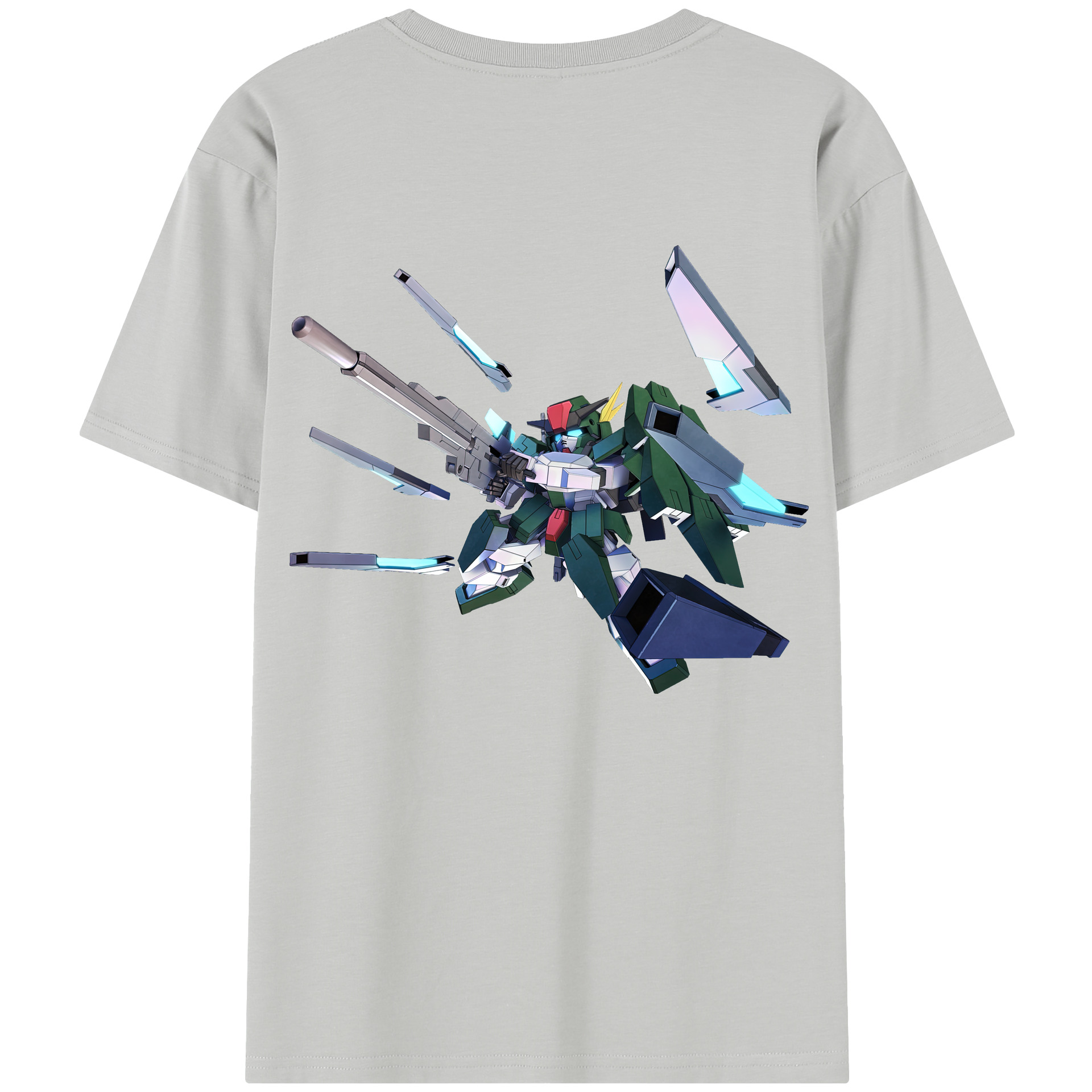 （画像用） 機動戦士ガンダム Mobile Suit Gundam 綿100％半袖Tシャツ（背面プリント）