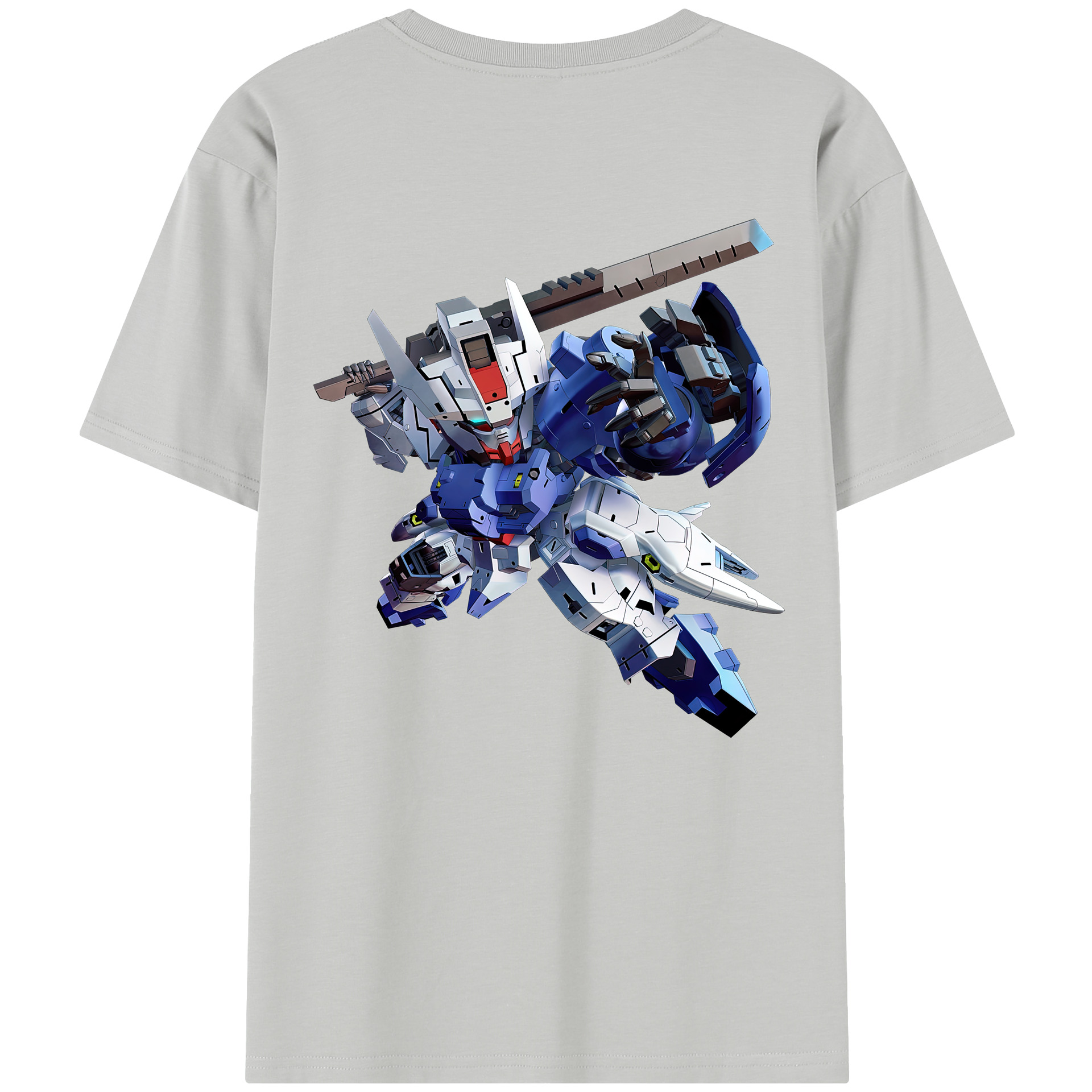 （画像用） 機動戦士ガンダム Mobile Suit Gundam 綿100％半袖Tシャツ（背面プリント）