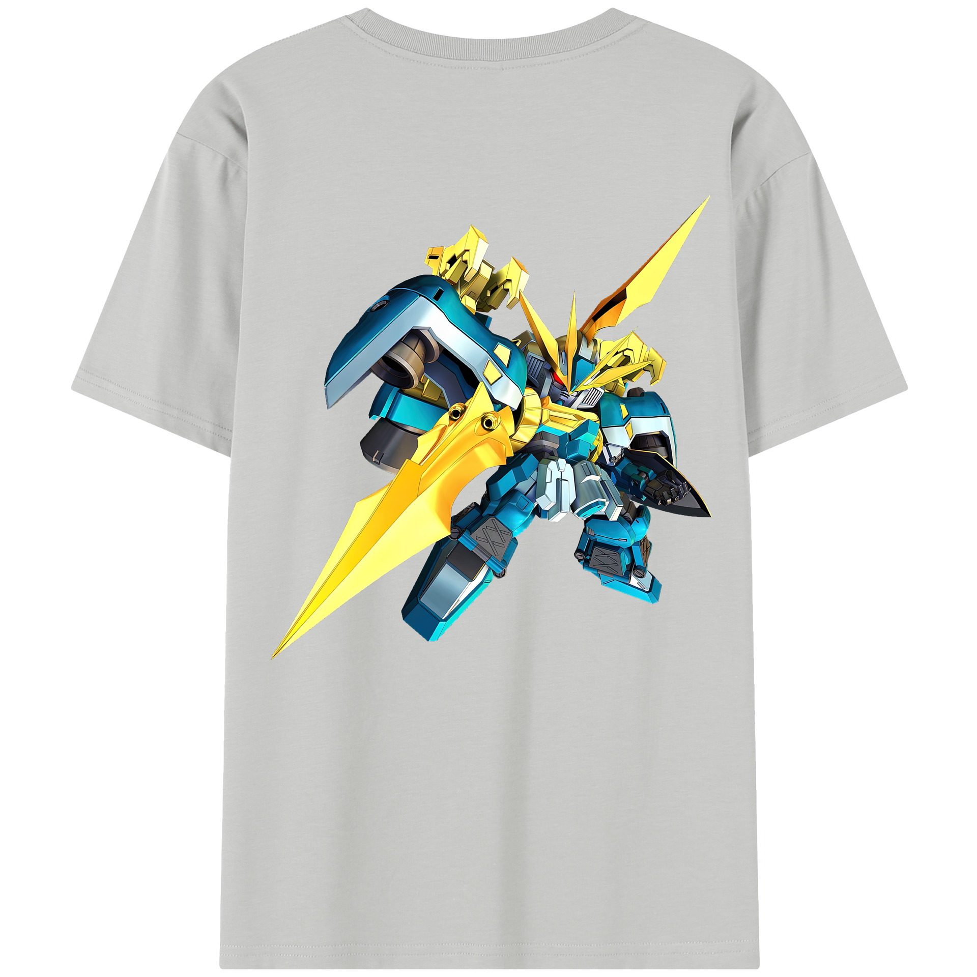 （画像用） 機動戦士ガンダム Mobile Suit Gundam 綿100％半袖Tシャツ（背面プリント）