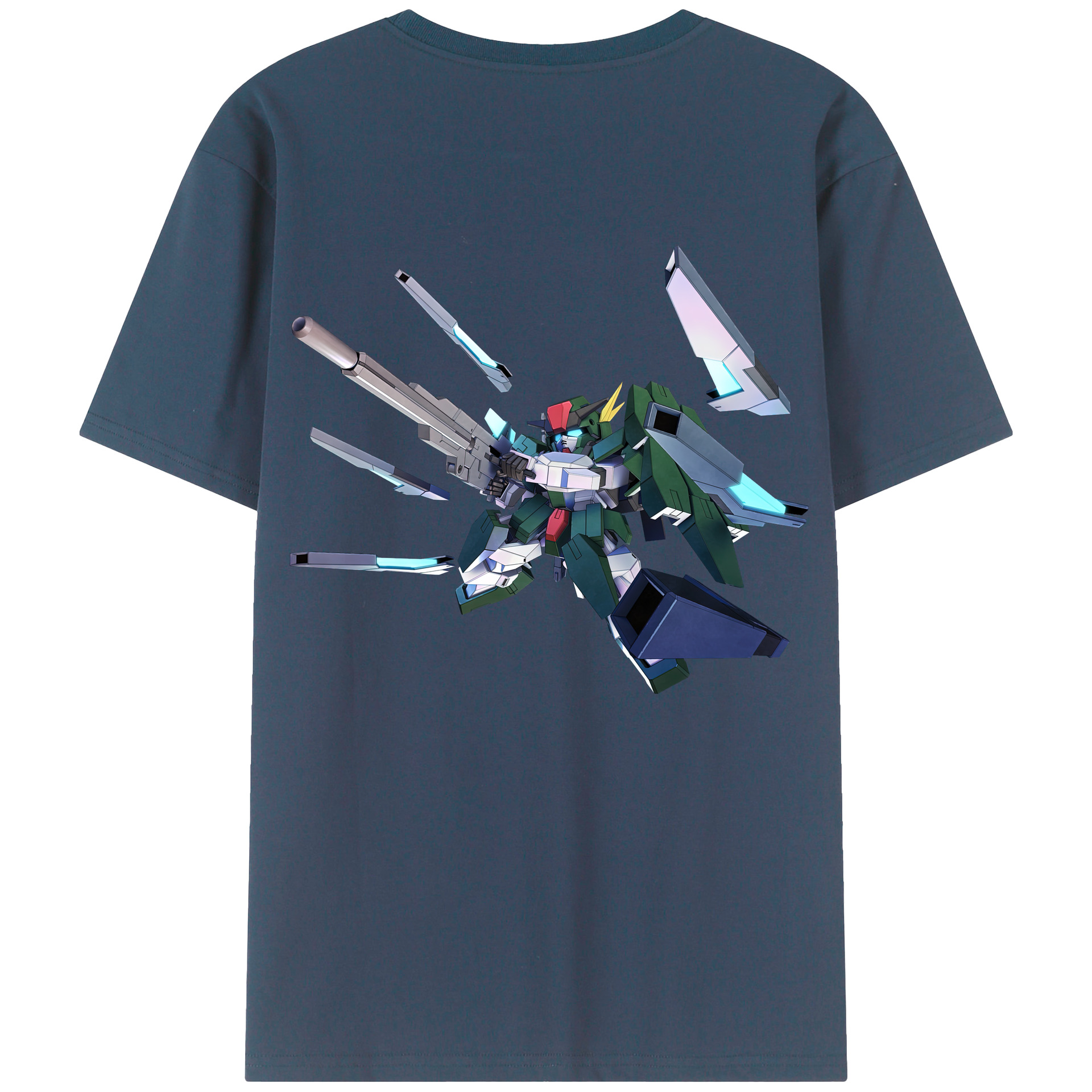 （画像用） 機動戦士ガンダム Mobile Suit Gundam 綿100％半袖Tシャツ（背面プリント）