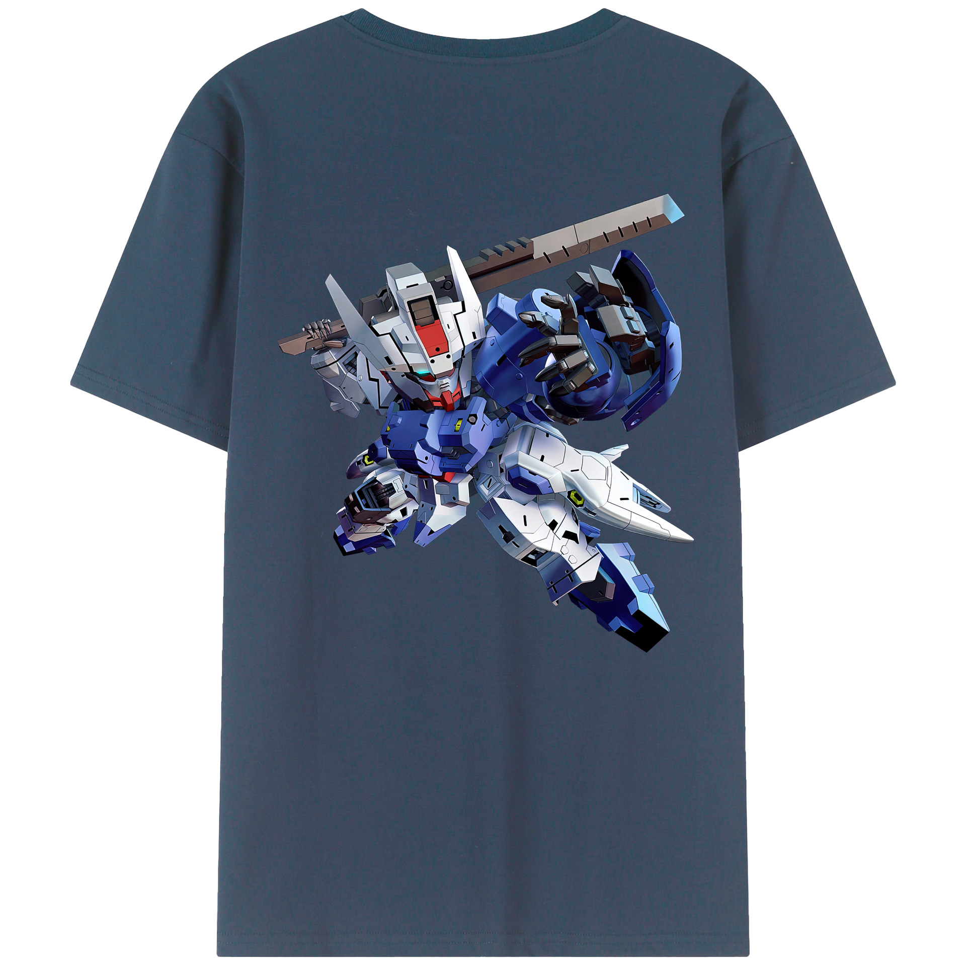 （画像用） 機動戦士ガンダム Mobile Suit Gundam 綿100％半袖Tシャツ（背面プリント）