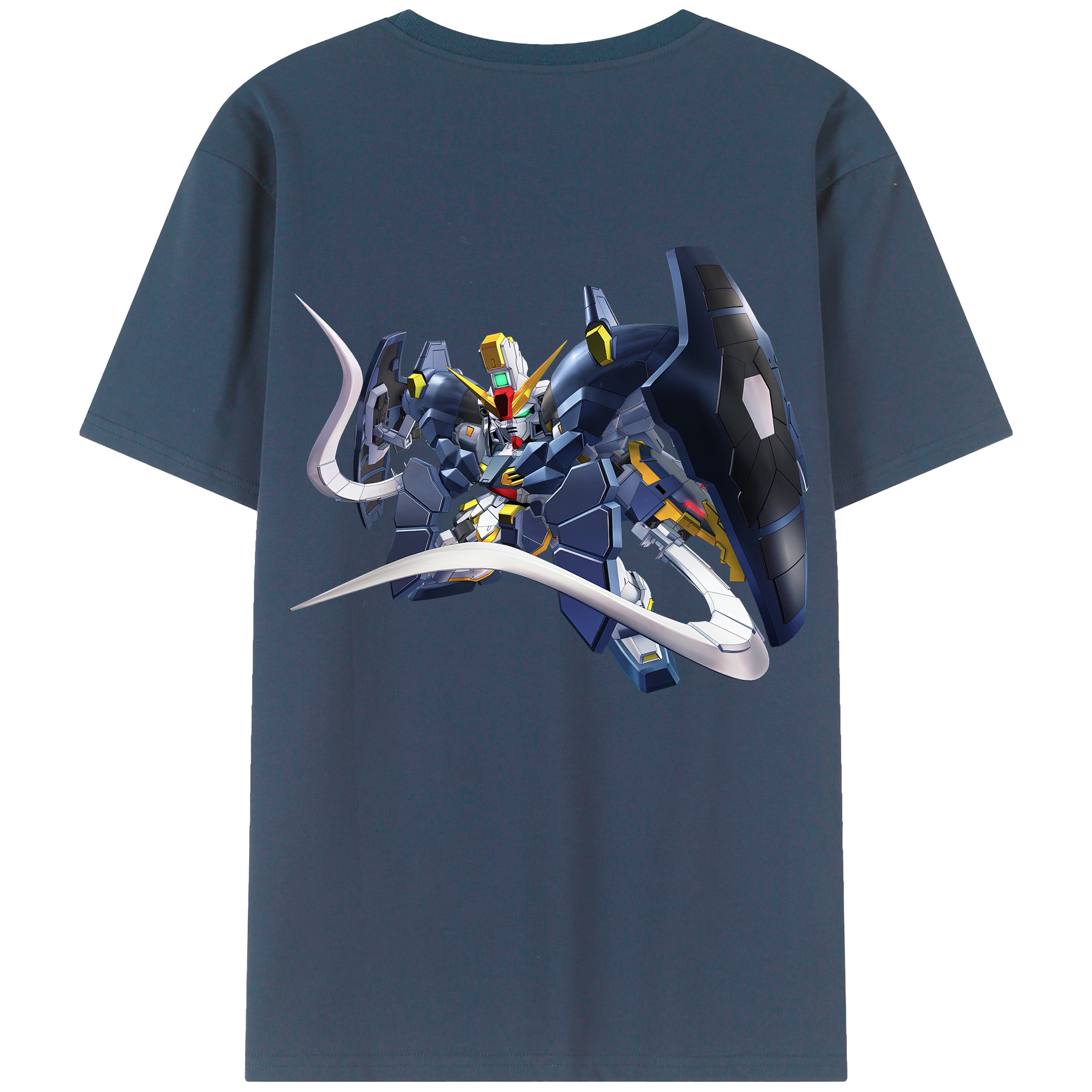 （画像用） 機動戦士ガンダム Mobile Suit Gundam 綿100％半袖Tシャツ（背面プリント）