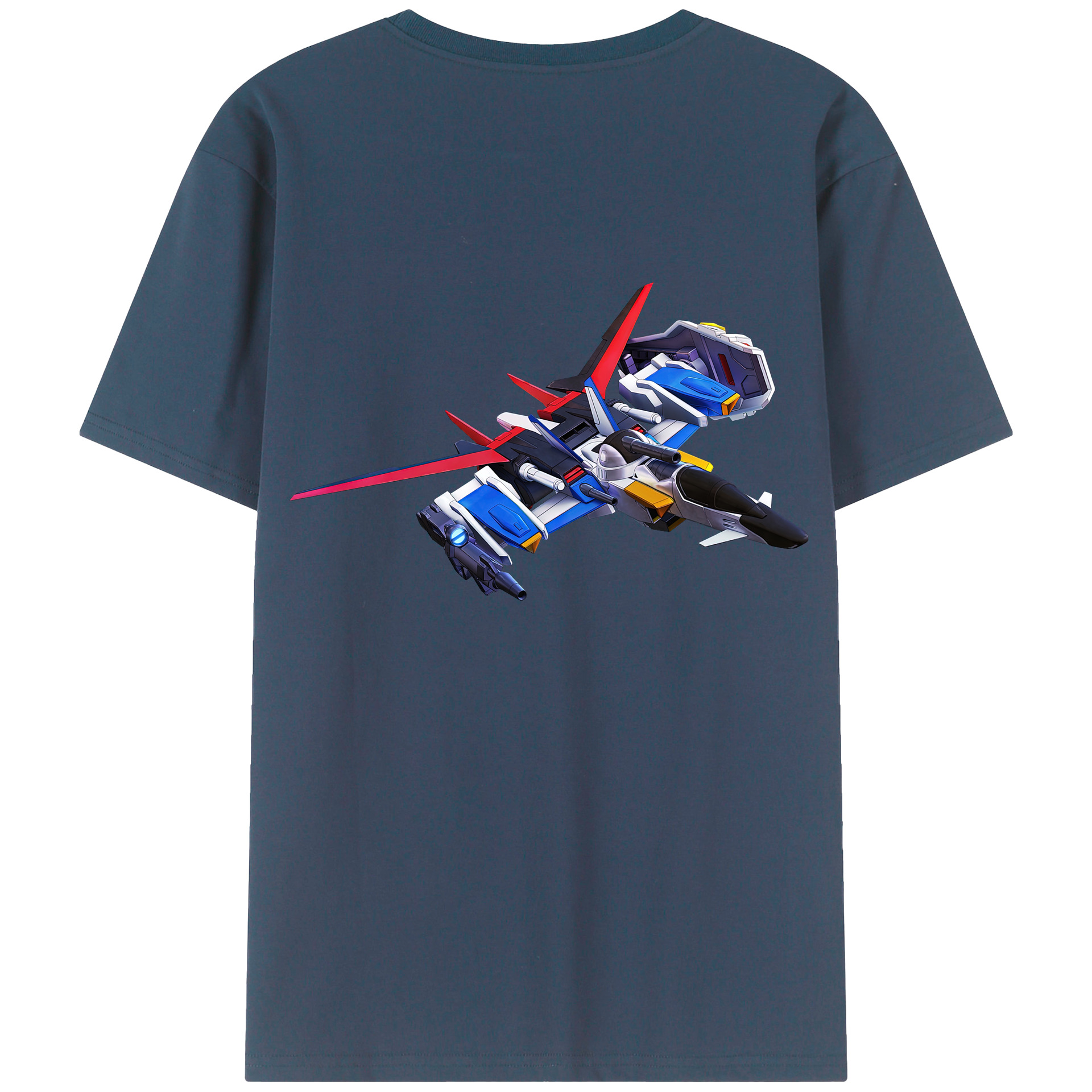 （画像用） 機動戦士ガンダム Mobile Suit Gundam 綿100％半袖Tシャツ（背面プリント）