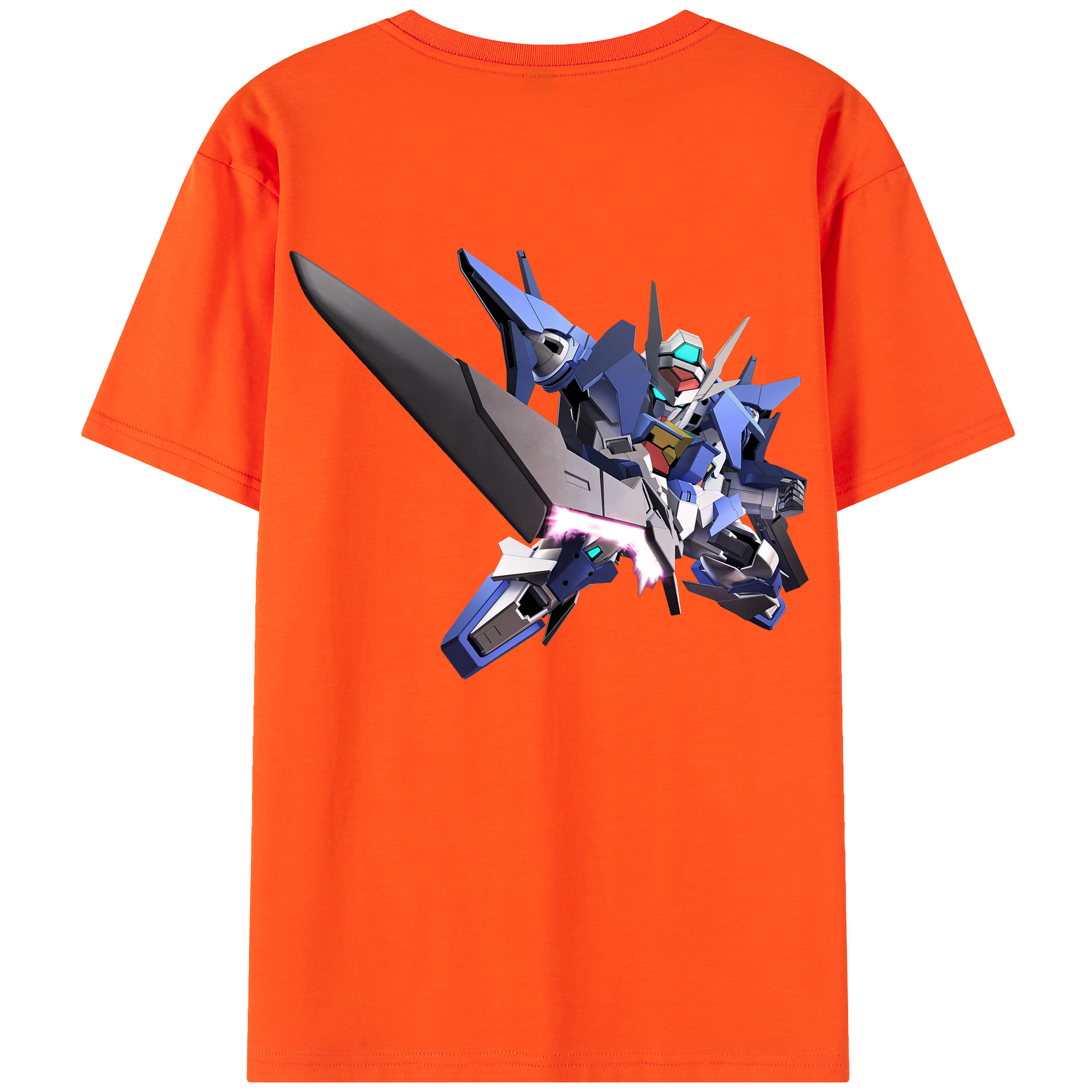 （画像用） 機動戦士ガンダム Mobile Suit Gundam 綿100％半袖Tシャツ（背面プリント）
