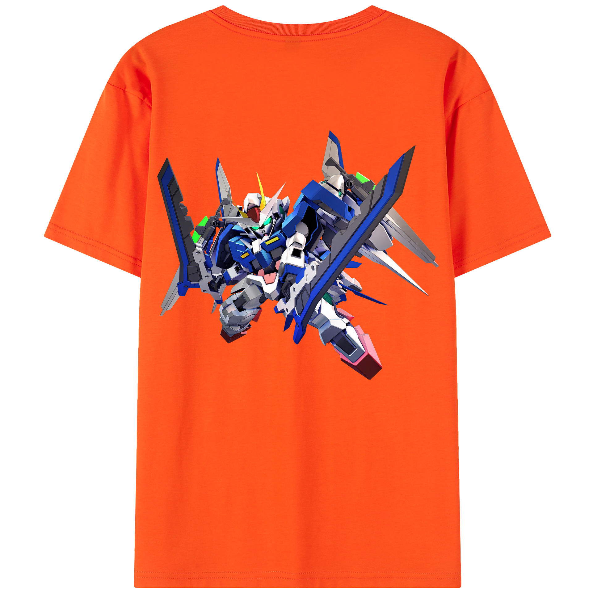 （画像用） 機動戦士ガンダム Mobile Suit Gundam 綿100％半袖Tシャツ（背面プリント）