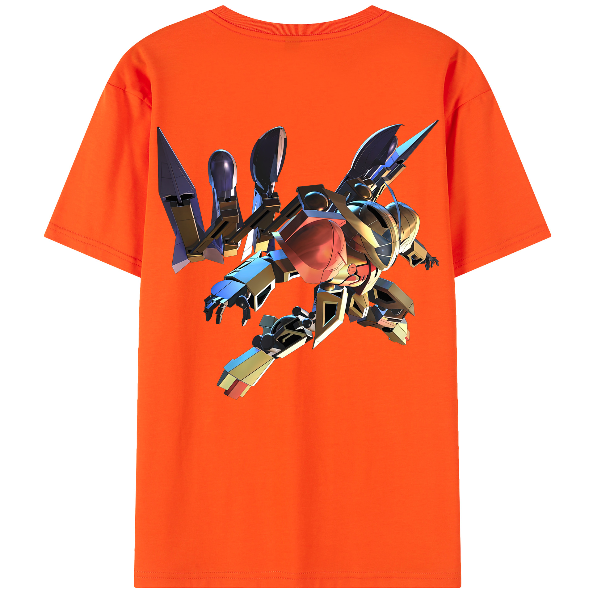 （画像用） 機動戦士ガンダム Mobile Suit Gundam 綿100％半袖Tシャツ（背面プリント）