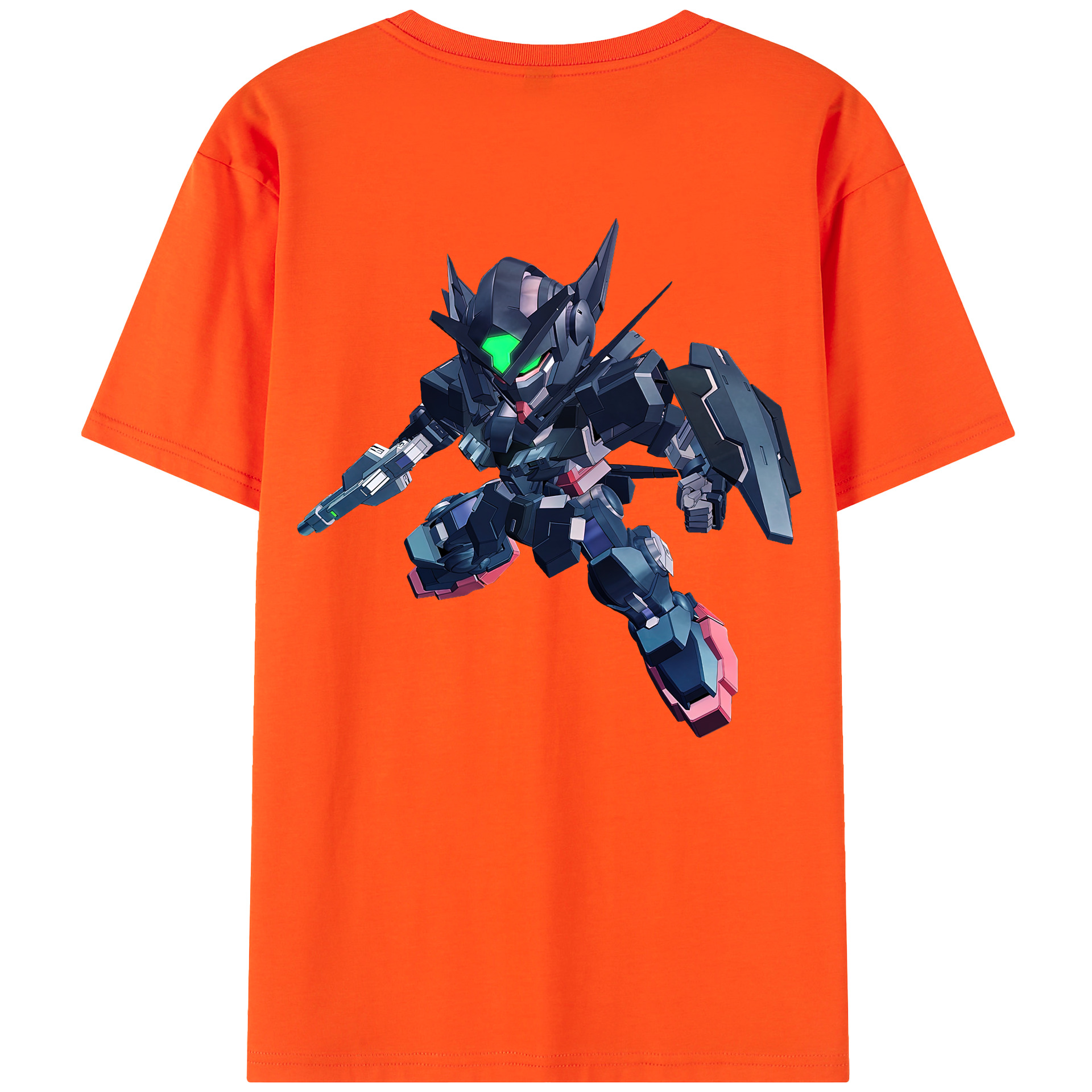 （画像用） 機動戦士ガンダム Mobile Suit Gundam 綿100％半袖Tシャツ（背面プリント）