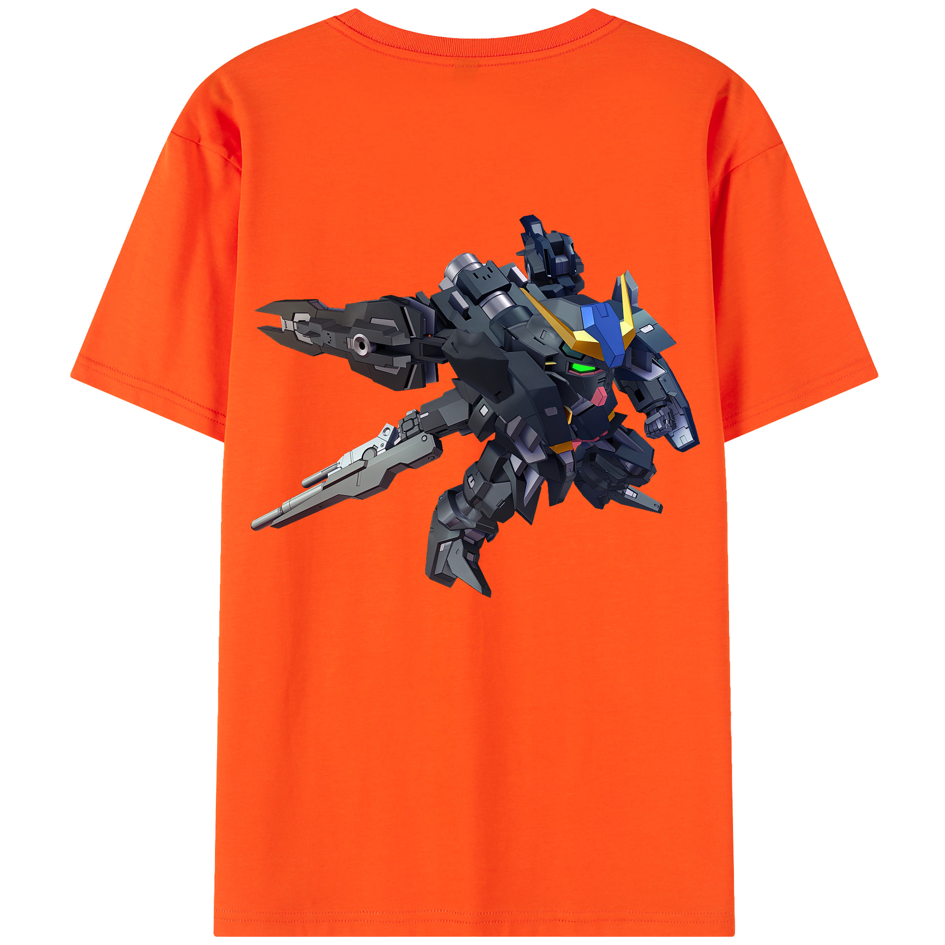 （画像用） 機動戦士ガンダム Mobile Suit Gundam 綿100％半袖Tシャツ（背面プリント）