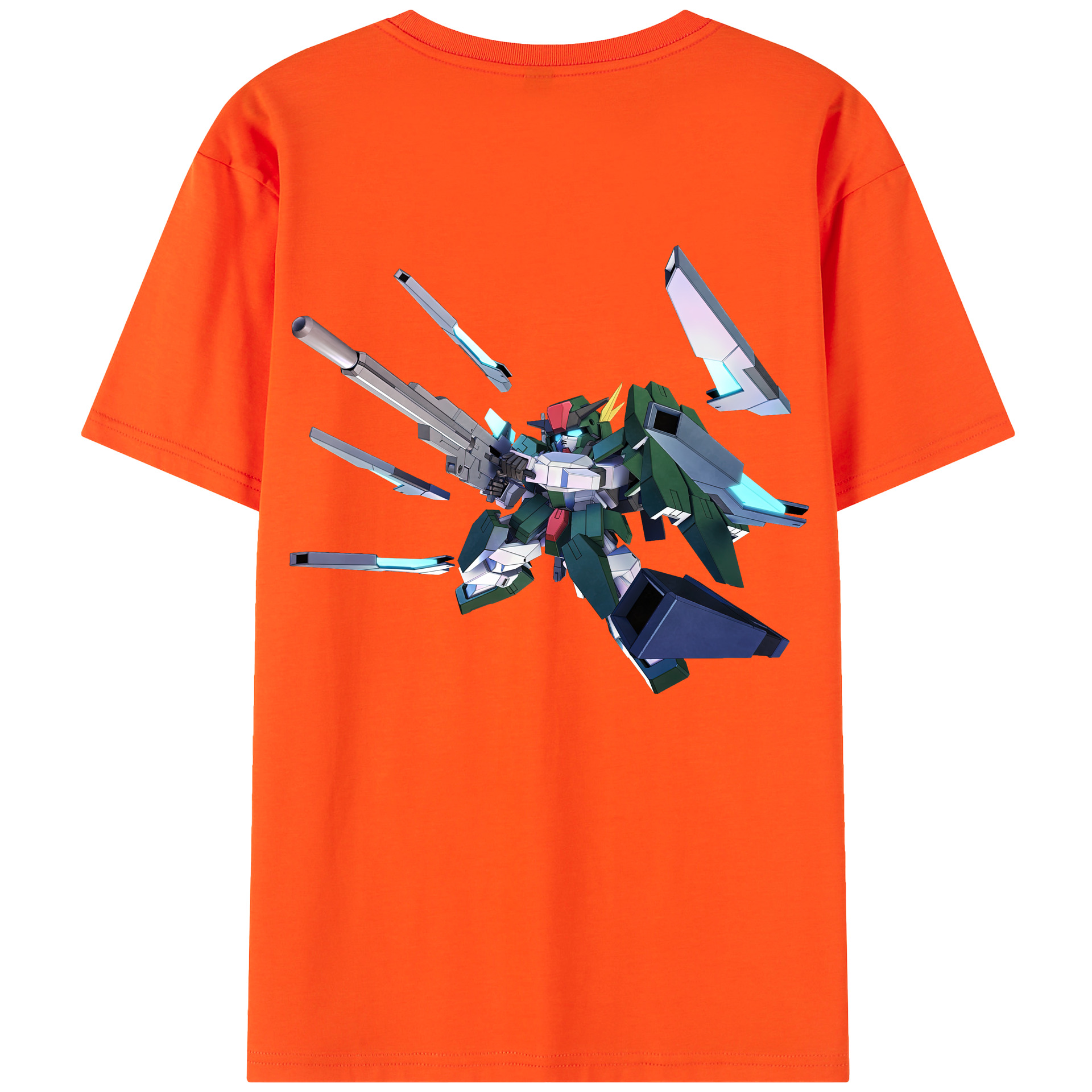 （画像用） 機動戦士ガンダム Mobile Suit Gundam 綿100％半袖Tシャツ（背面プリント）