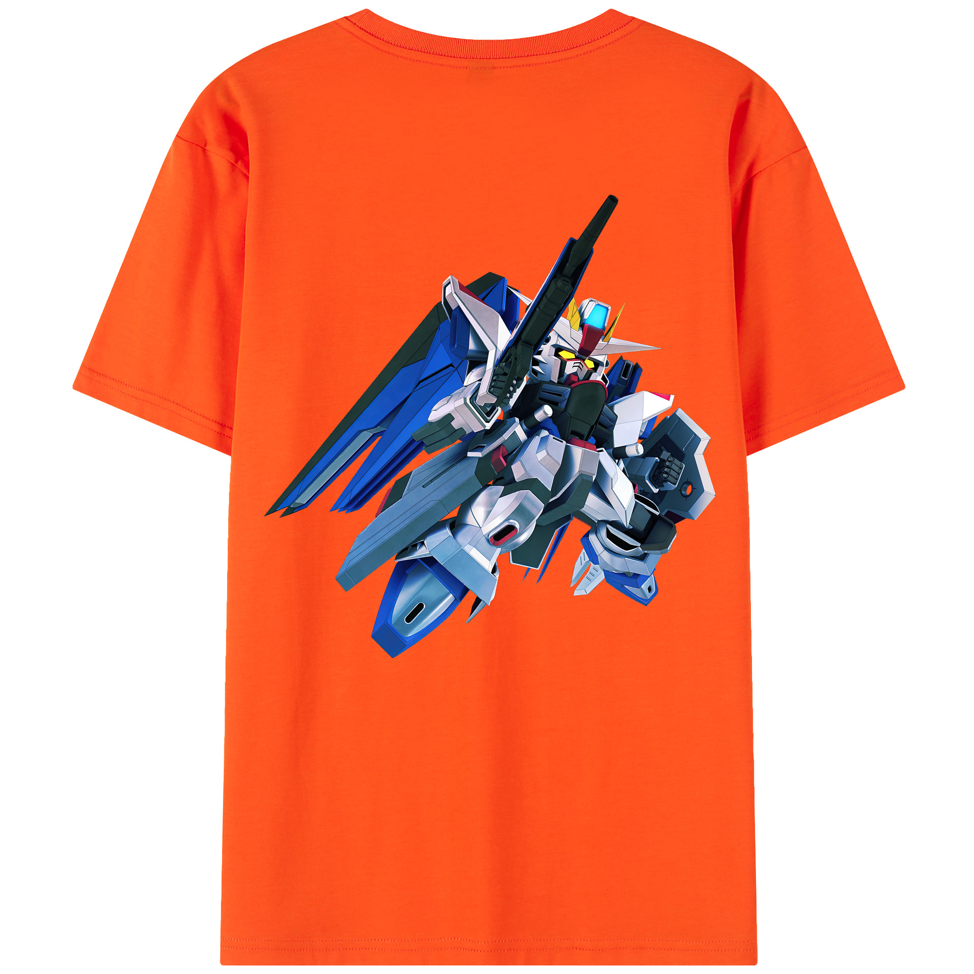 （画像用） 機動戦士ガンダム Mobile Suit Gundam 綿100％半袖Tシャツ（背面プリント）