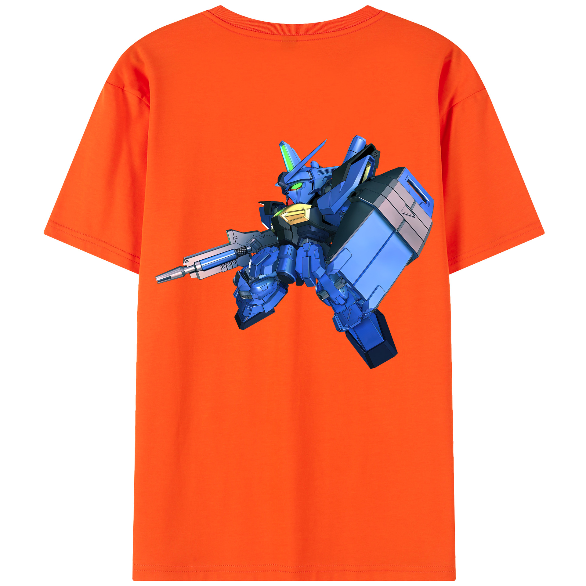 （画像用） 機動戦士ガンダム Mobile Suit Gundam 綿100％半袖Tシャツ（背面プリント）