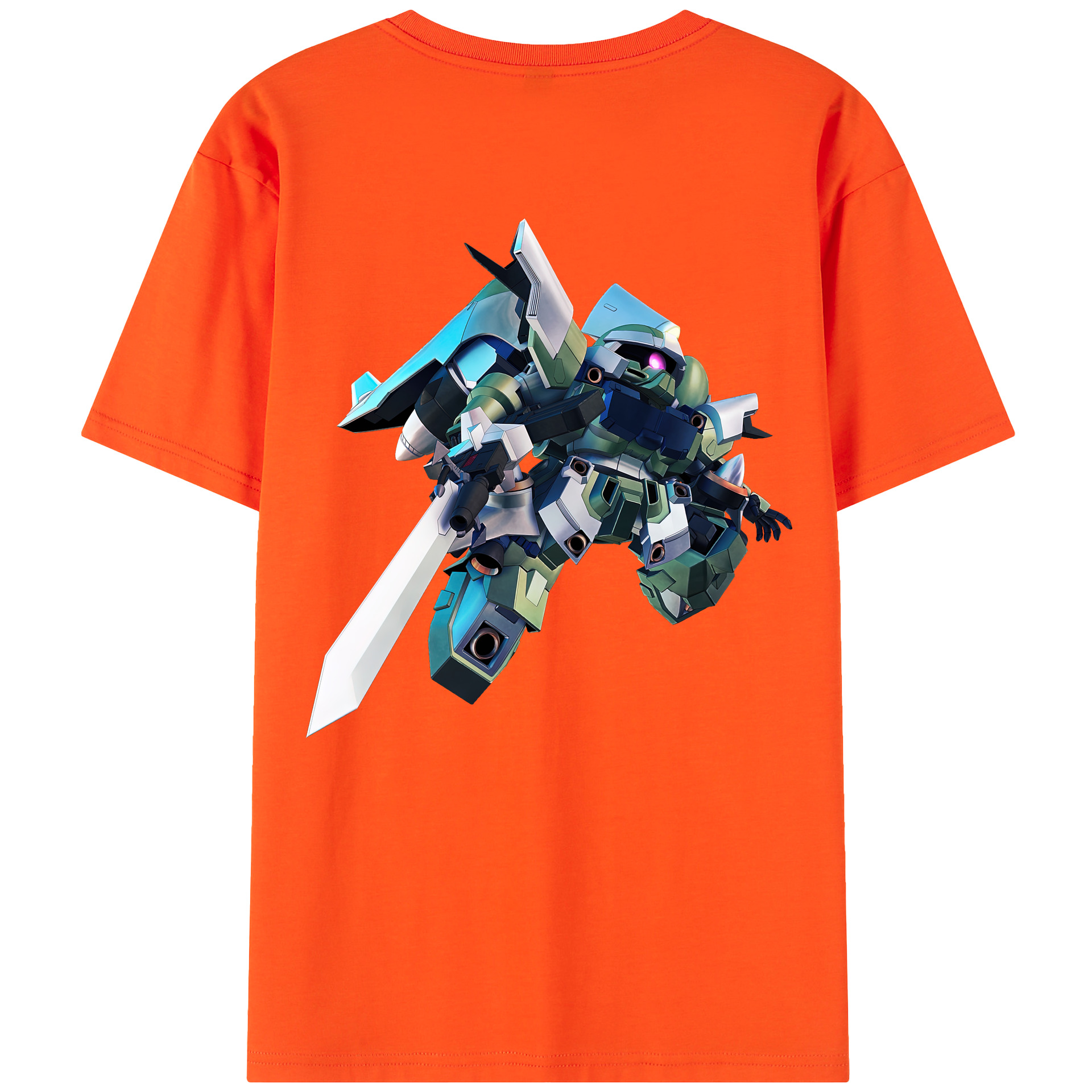 （画像用） 機動戦士ガンダム Mobile Suit Gundam 綿100％半袖Tシャツ（背面プリント）