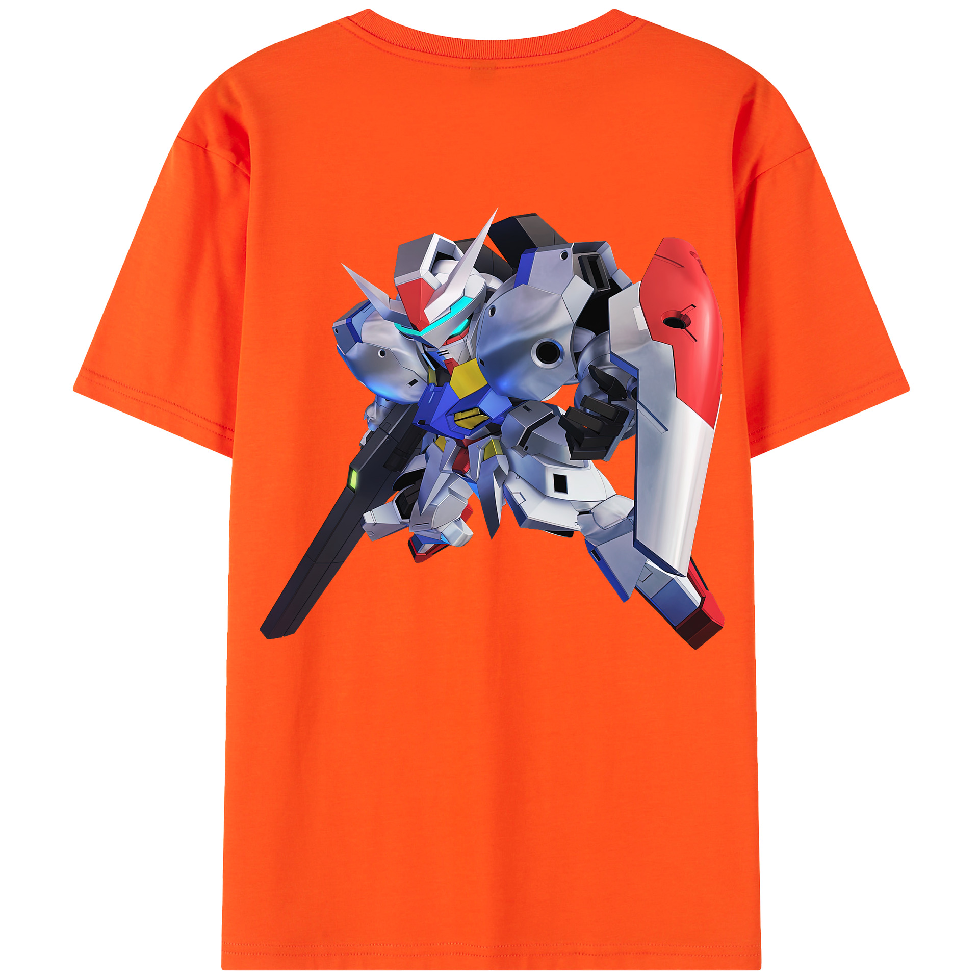 （画像用） 機動戦士ガンダム Mobile Suit Gundam 綿100％半袖Tシャツ（背面プリント）