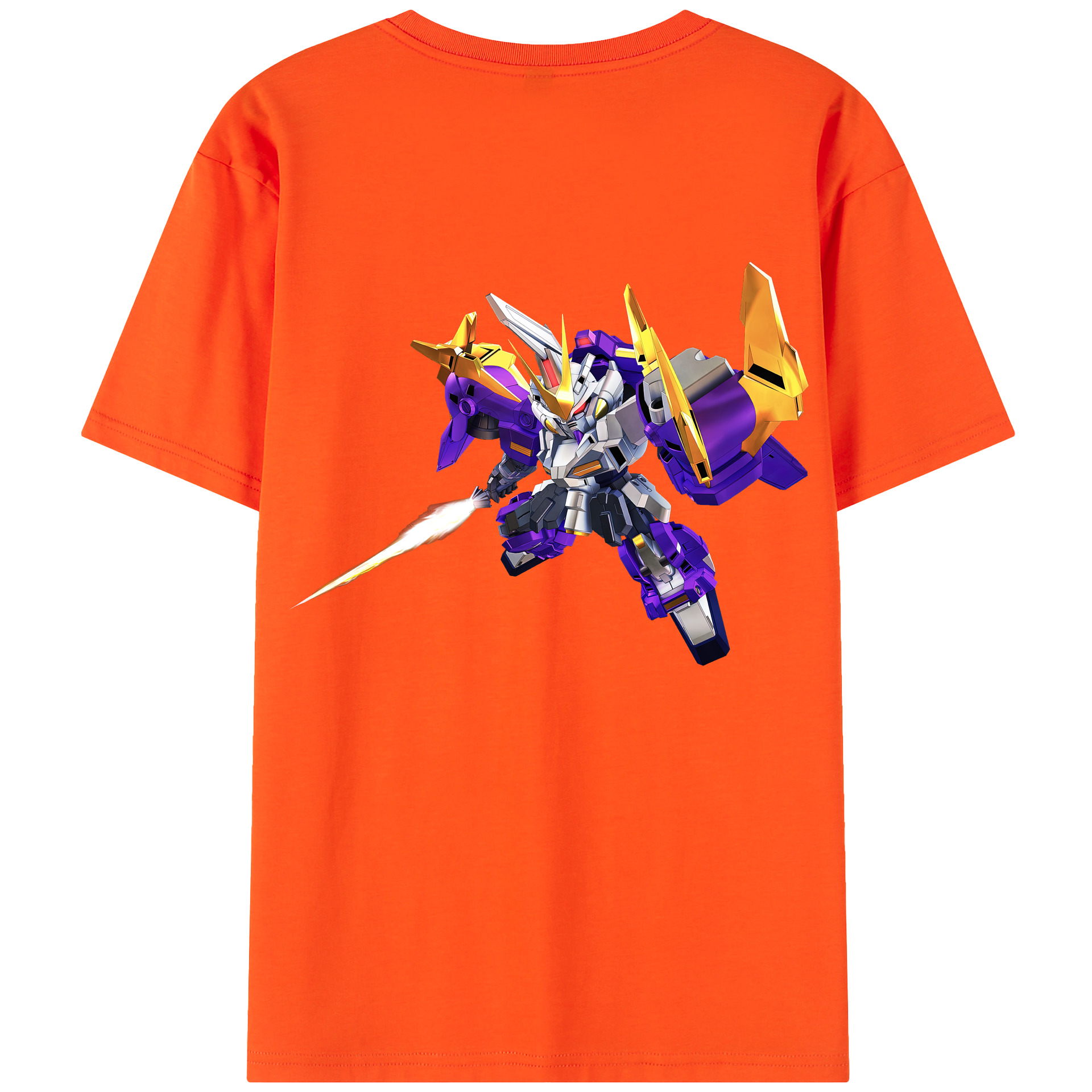 （画像用） 機動戦士ガンダム Mobile Suit Gundam 綿100％半袖Tシャツ（背面プリント）