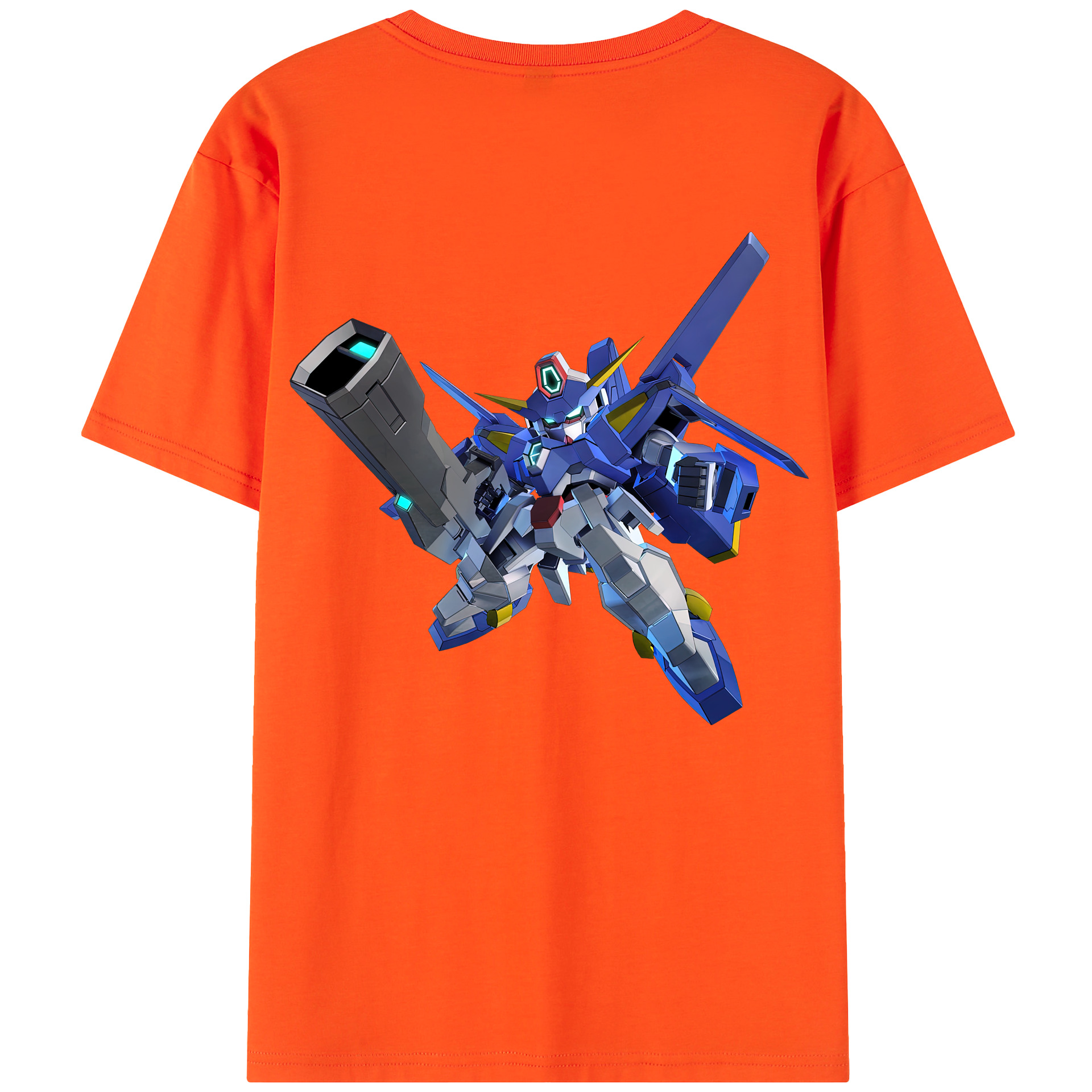 （画像用） 機動戦士ガンダム Mobile Suit Gundam 綿100％半袖Tシャツ（背面プリント）