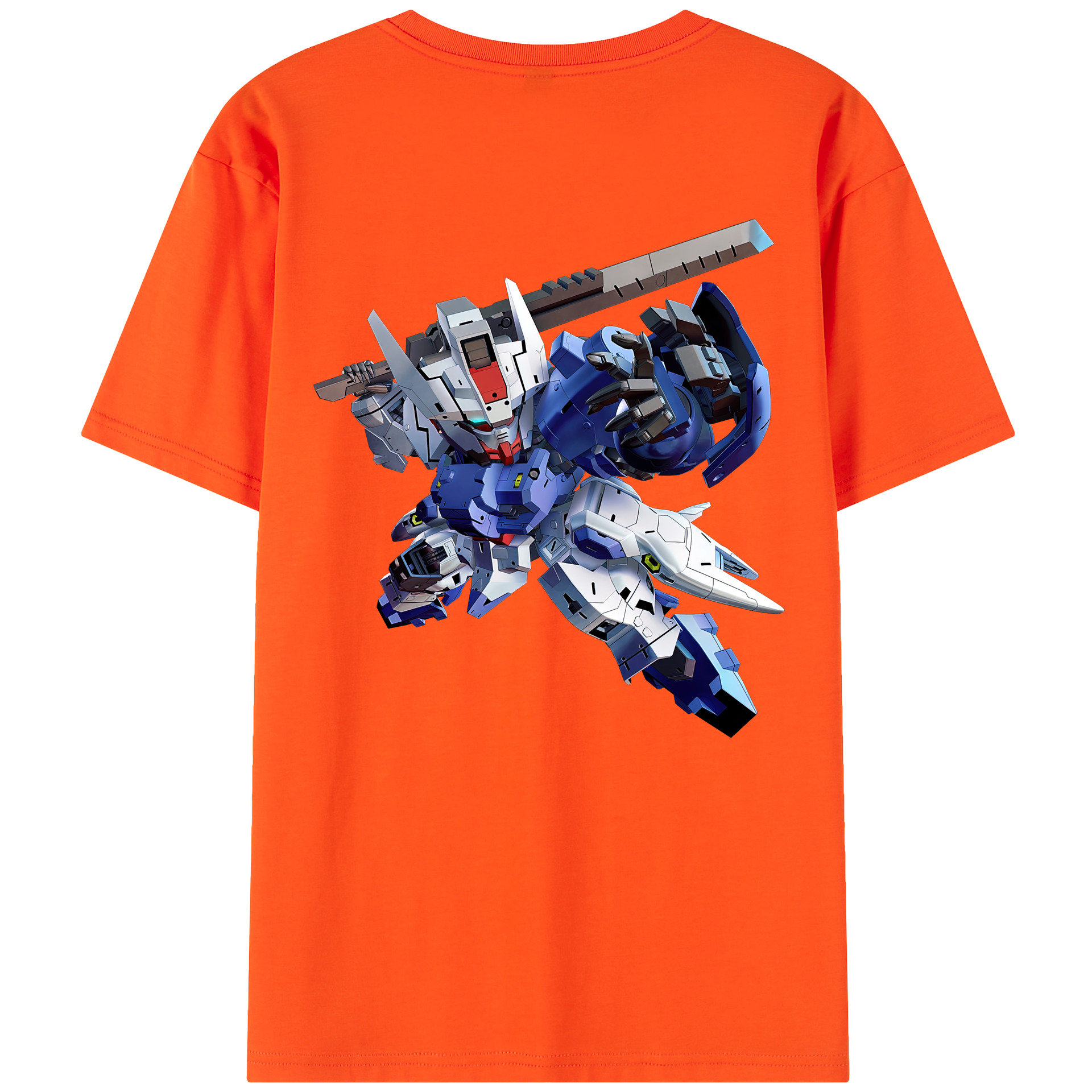 （画像用） 機動戦士ガンダム Mobile Suit Gundam 綿100％半袖Tシャツ（背面プリント）