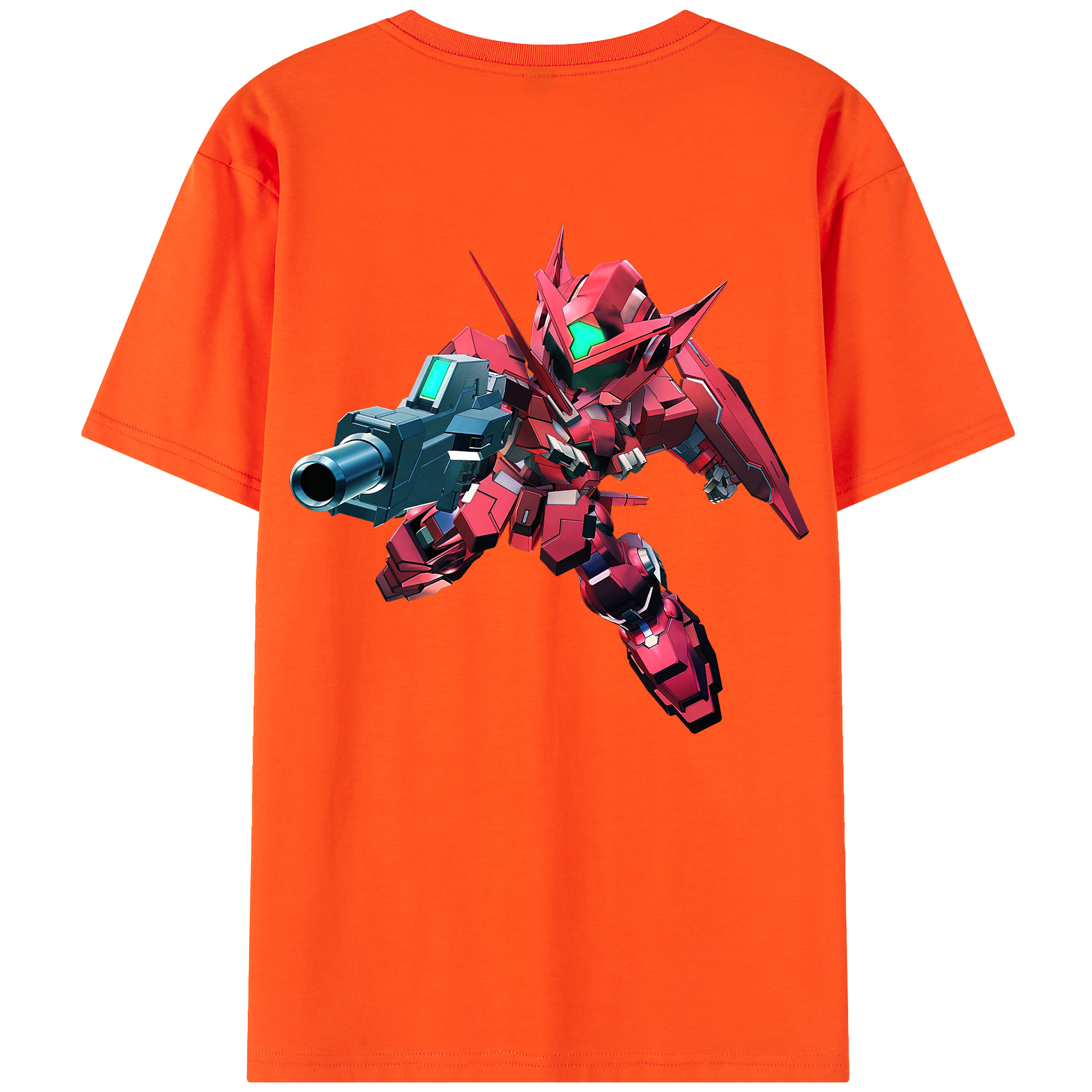 （画像用） 機動戦士ガンダム Mobile Suit Gundam 綿100％半袖Tシャツ（背面プリント）