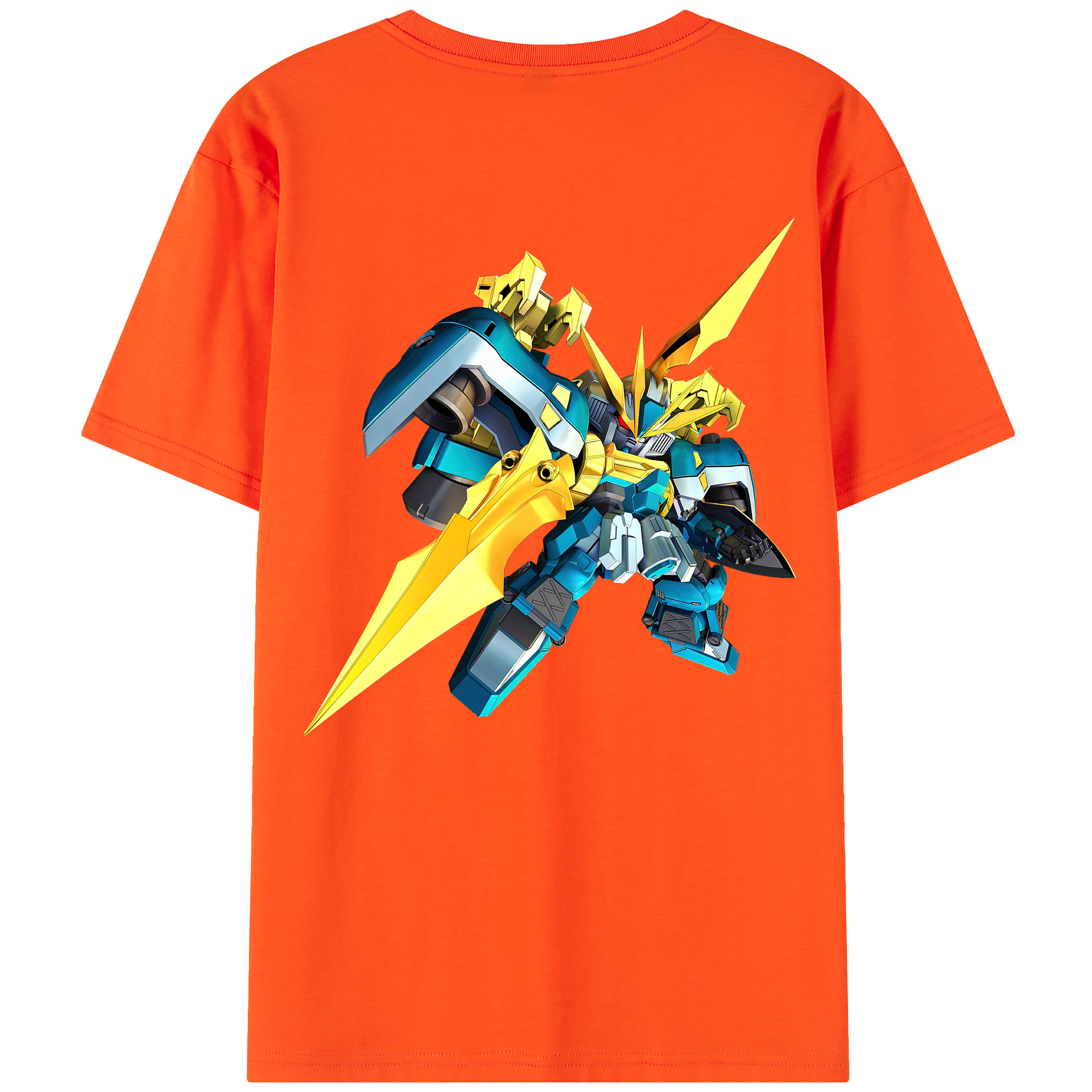 （画像用） 機動戦士ガンダム Mobile Suit Gundam 綿100％半袖Tシャツ（背面プリント）