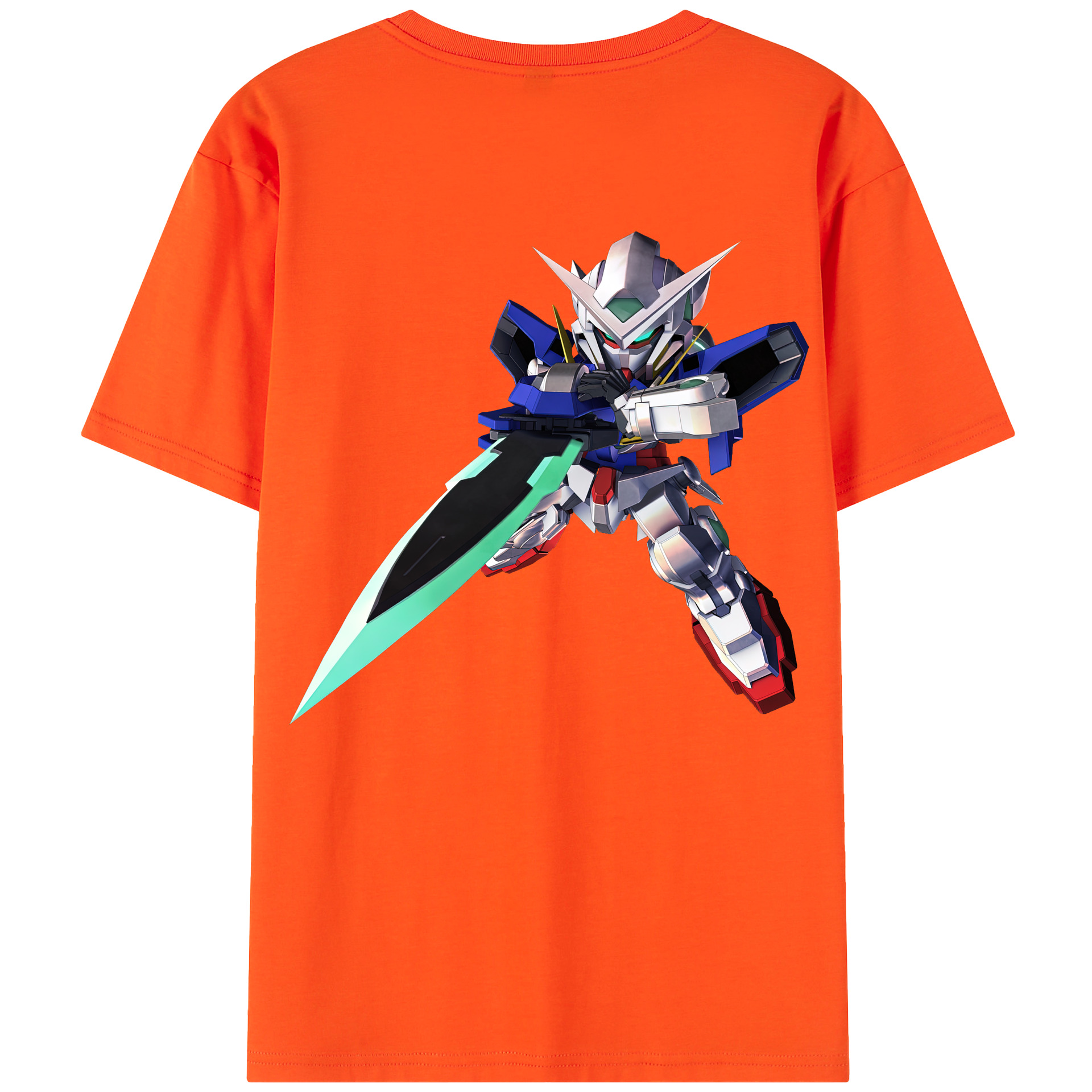 （画像用） 機動戦士ガンダム Mobile Suit Gundam 綿100％半袖Tシャツ（背面プリント）