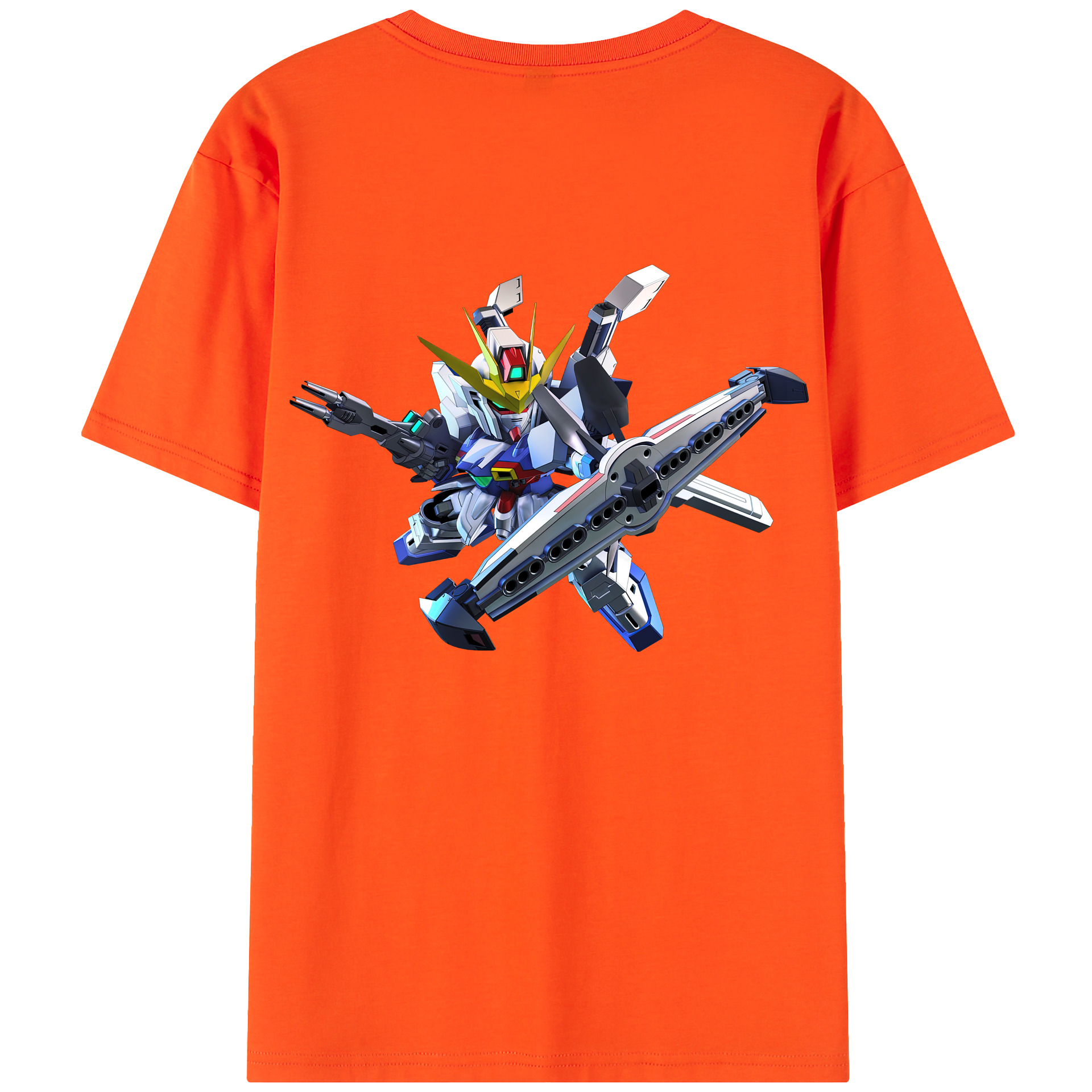（画像用） 機動戦士ガンダム Mobile Suit Gundam 綿100％半袖Tシャツ（背面プリント）
