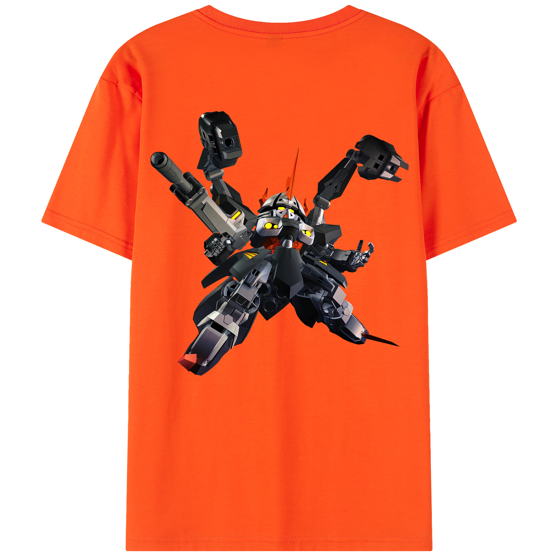 （画像用） 機動戦士ガンダム Mobile Suit Gundam 綿100％半袖Tシャツ（背面プリント）