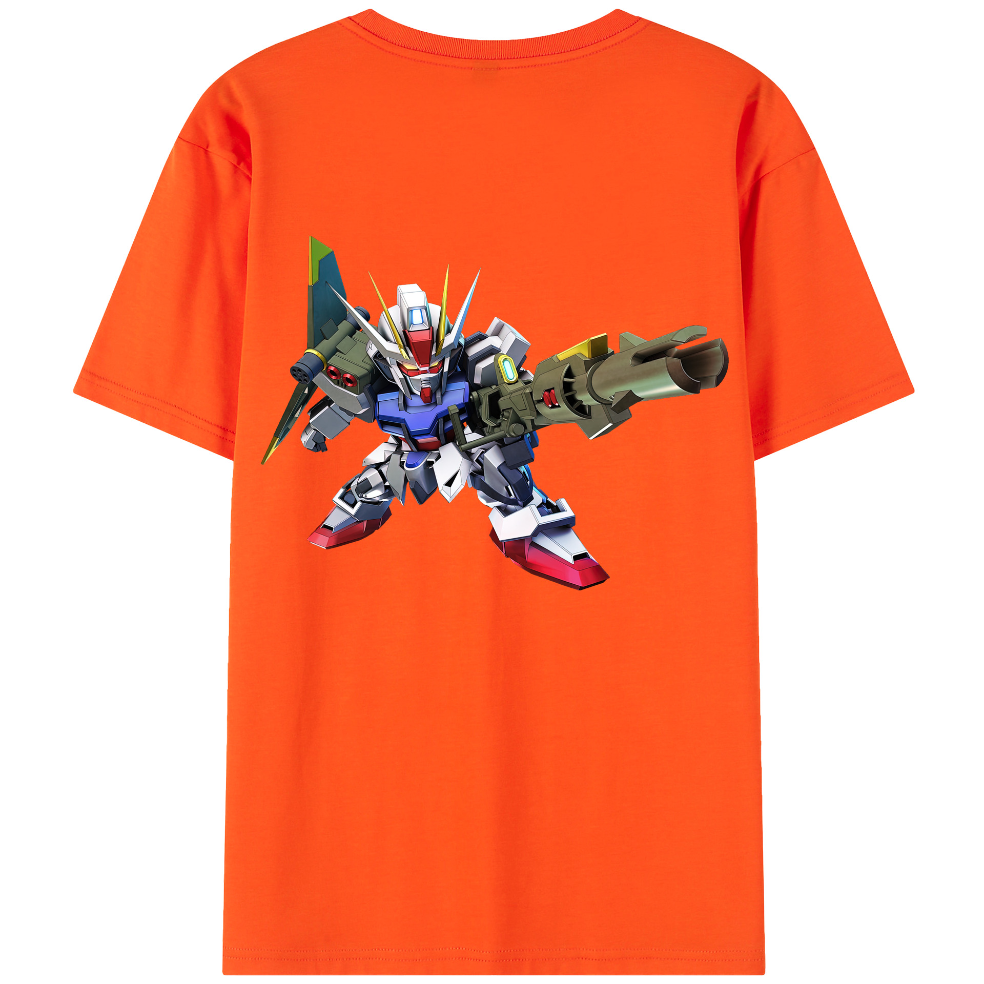 （画像用） 機動戦士ガンダム Mobile Suit Gundam 綿100％半袖Tシャツ（背面プリント）