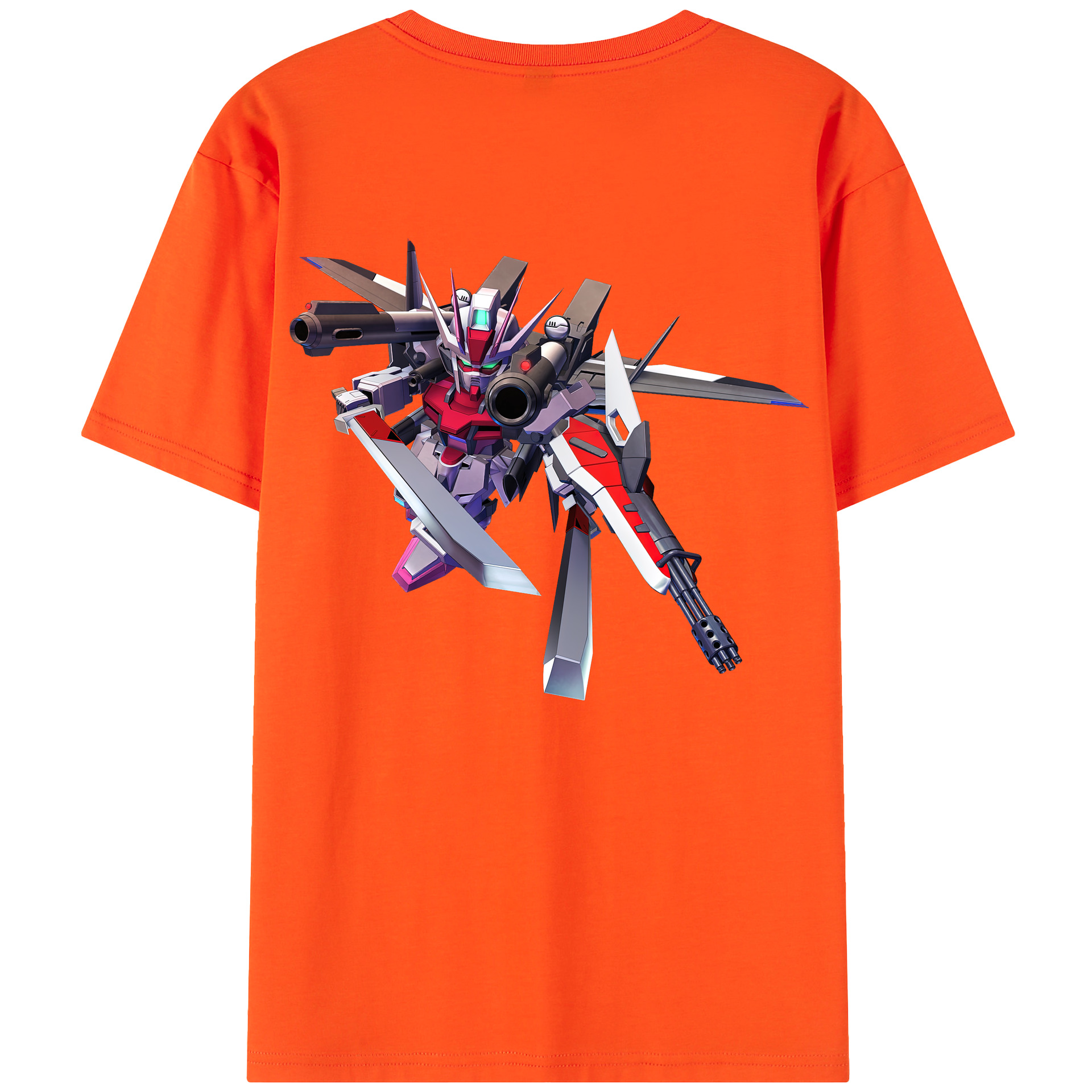 （画像用） 機動戦士ガンダム Mobile Suit Gundam 綿100％半袖Tシャツ（背面プリント）