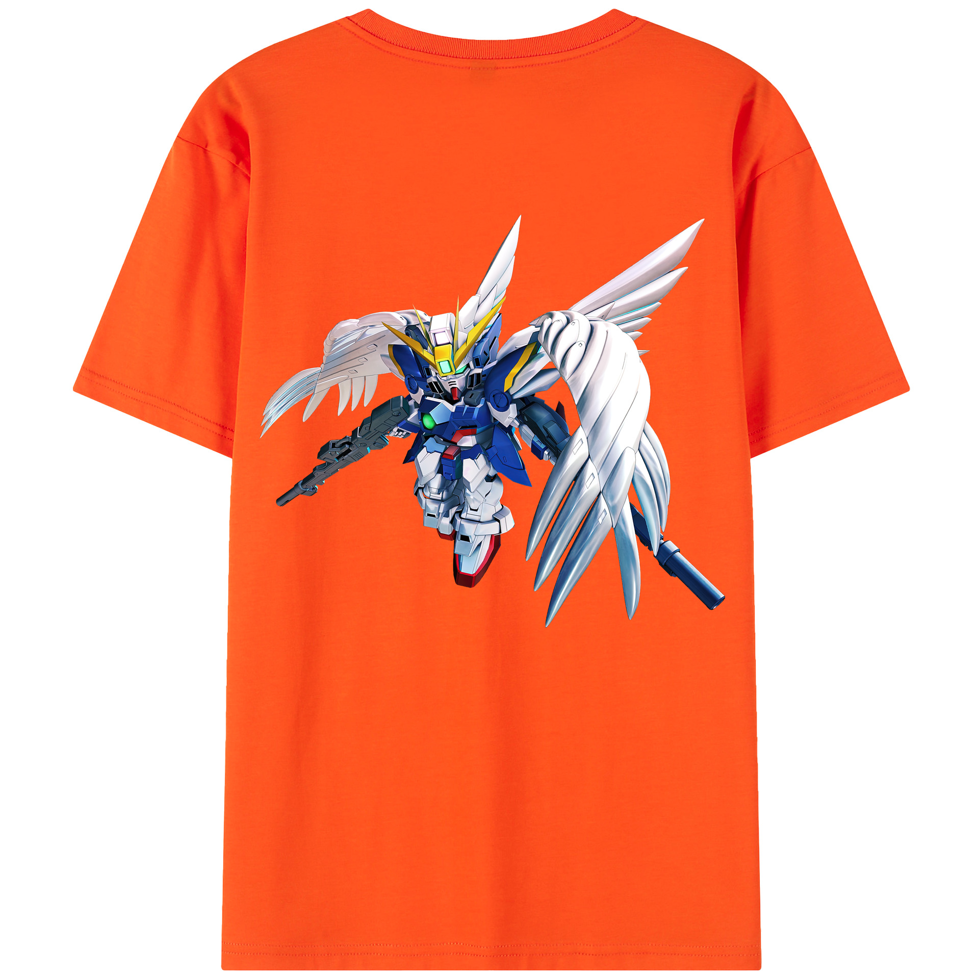 （画像用） 機動戦士ガンダム Mobile Suit Gundam 綿100％半袖Tシャツ（背面プリント）