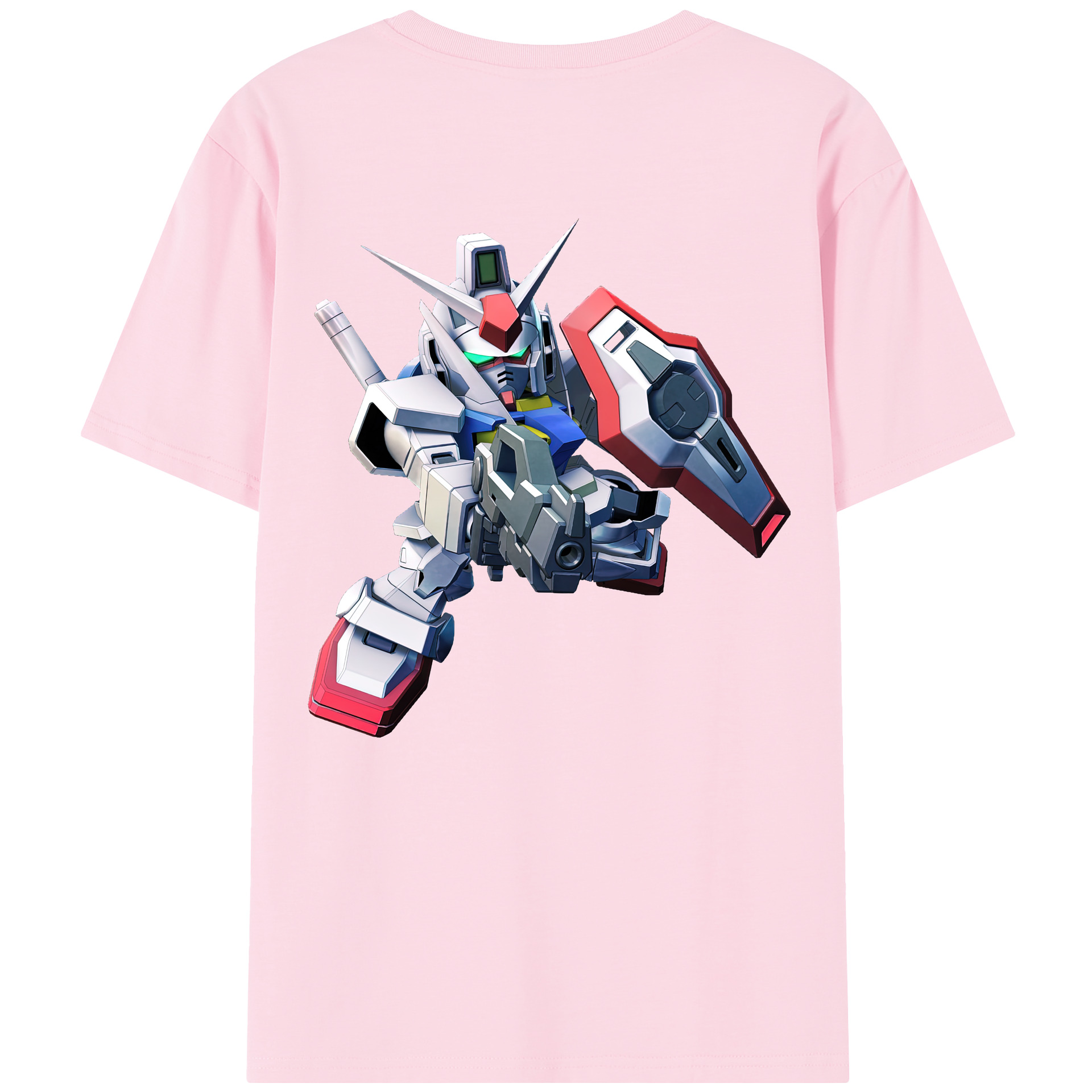 （画像用） 機動戦士ガンダム Mobile Suit Gundam 綿100％半袖Tシャツ（背面プリント）