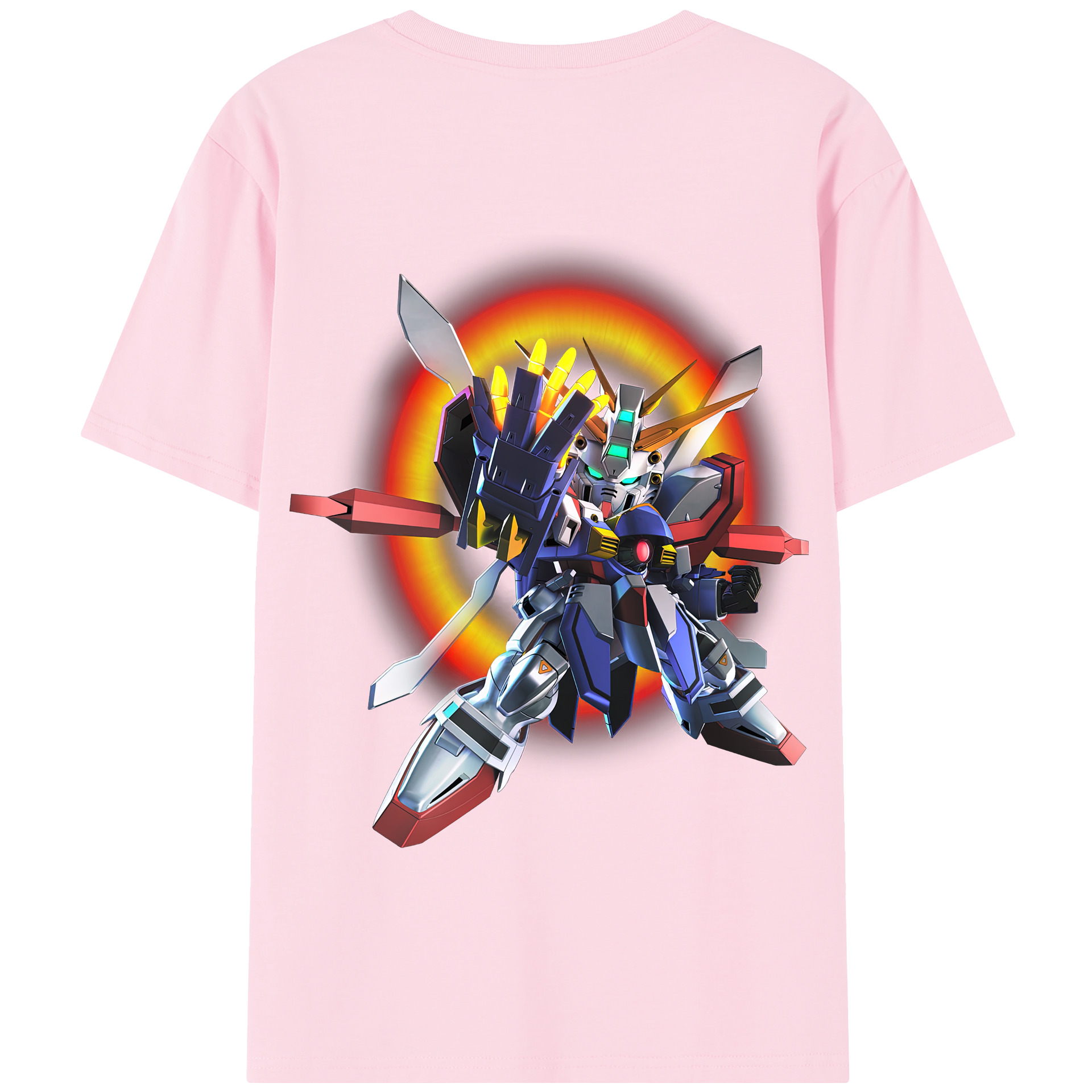 （画像用） 機動戦士ガンダム Mobile Suit Gundam 綿100％半袖Tシャツ（背面プリント）