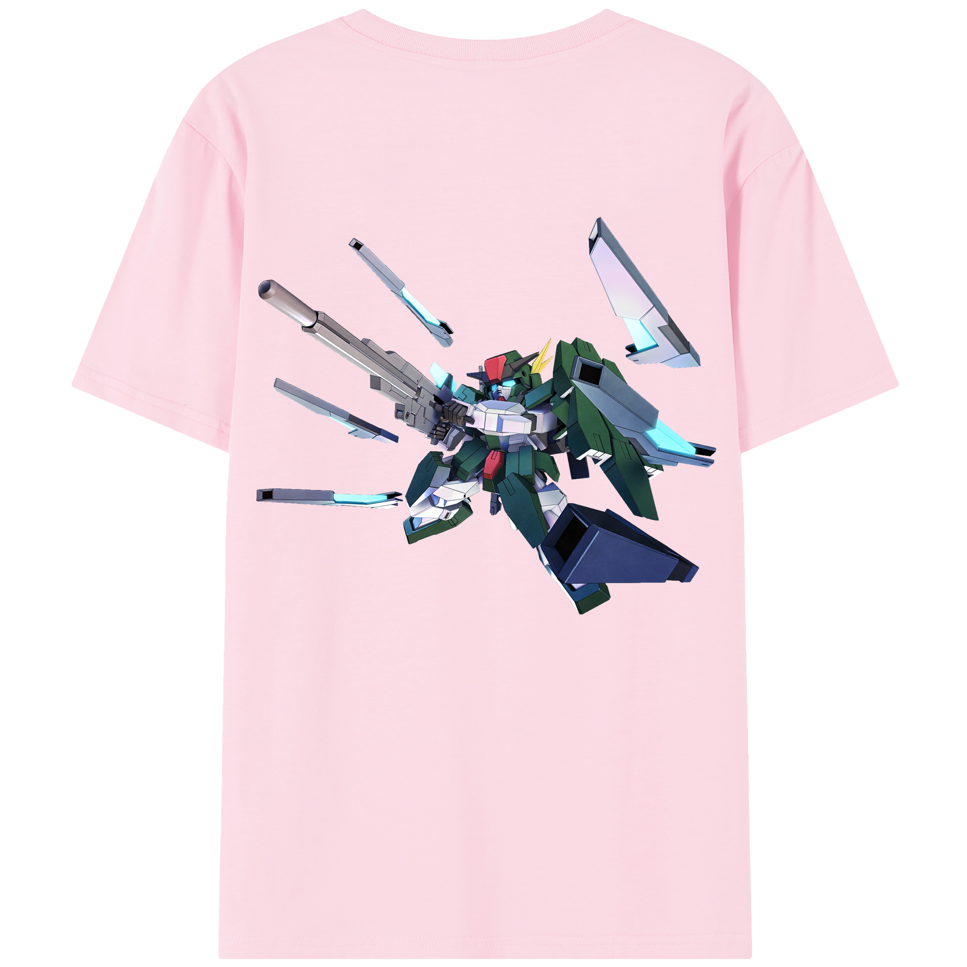 （画像用） 機動戦士ガンダム Mobile Suit Gundam 綿100％半袖Tシャツ（背面プリント）
