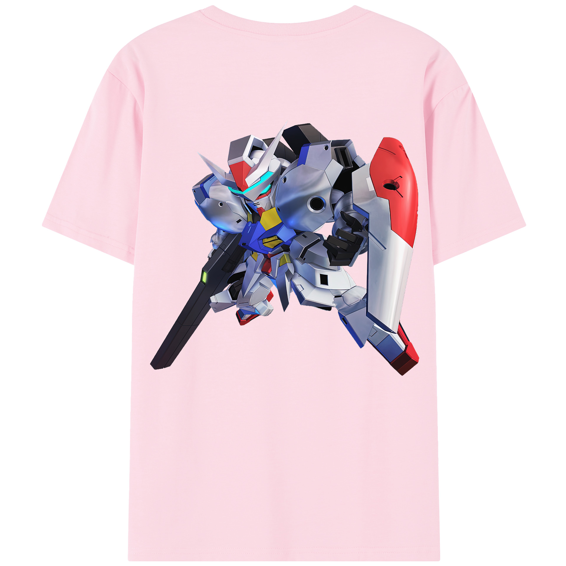 （画像用） 機動戦士ガンダム Mobile Suit Gundam 綿100％半袖Tシャツ（背面プリント）