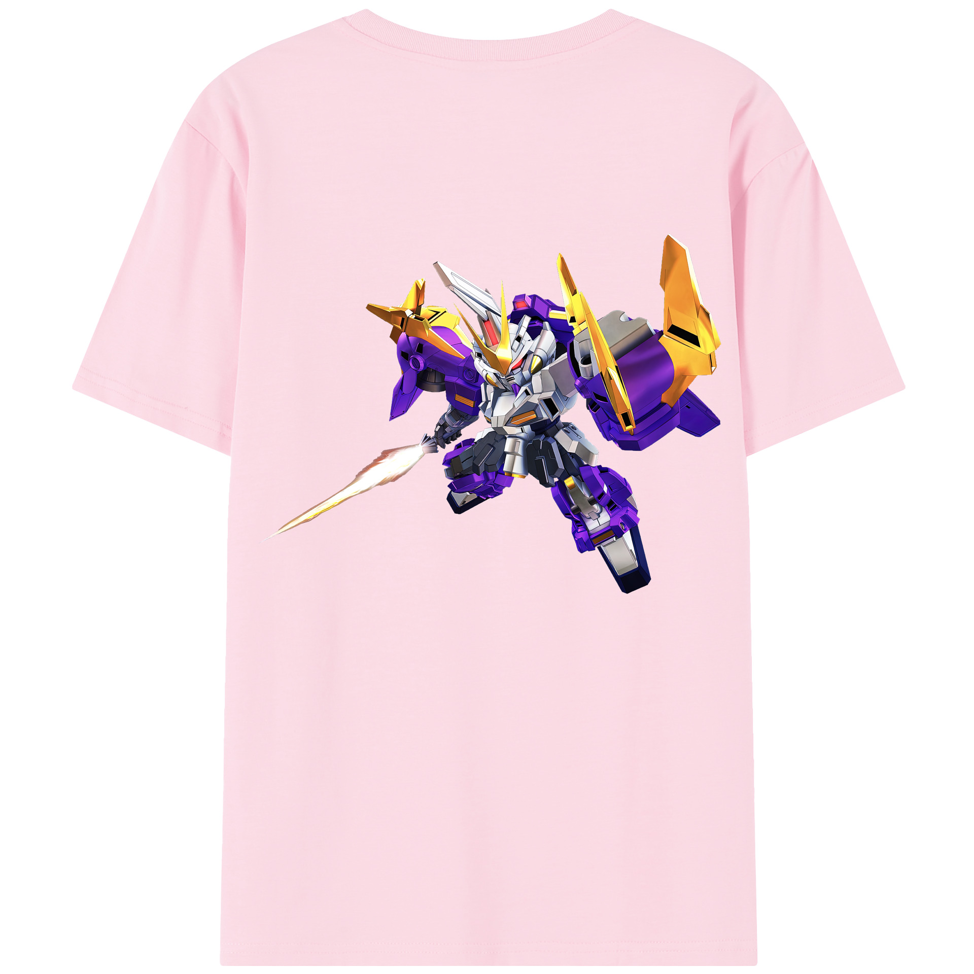 （画像用） 機動戦士ガンダム Mobile Suit Gundam 綿100％半袖Tシャツ（背面プリント）