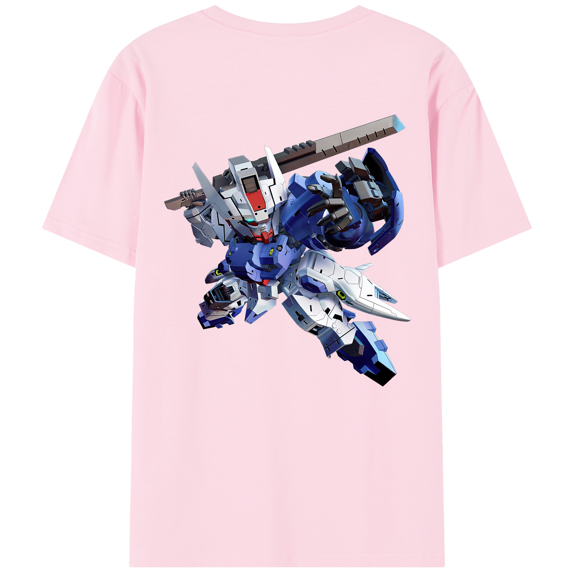 （画像用） 機動戦士ガンダム Mobile Suit Gundam 綿100％半袖Tシャツ（背面プリント）