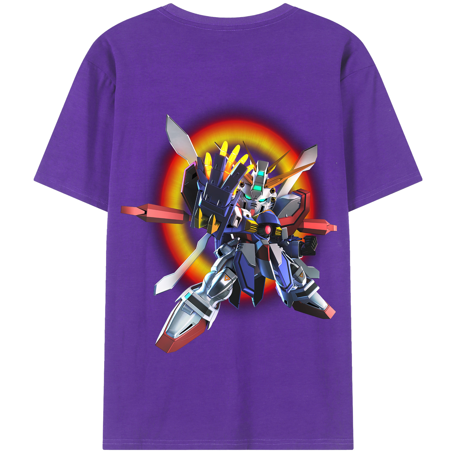 （画像用） 機動戦士ガンダム Mobile Suit Gundam 綿100％半袖Tシャツ（背面プリント）