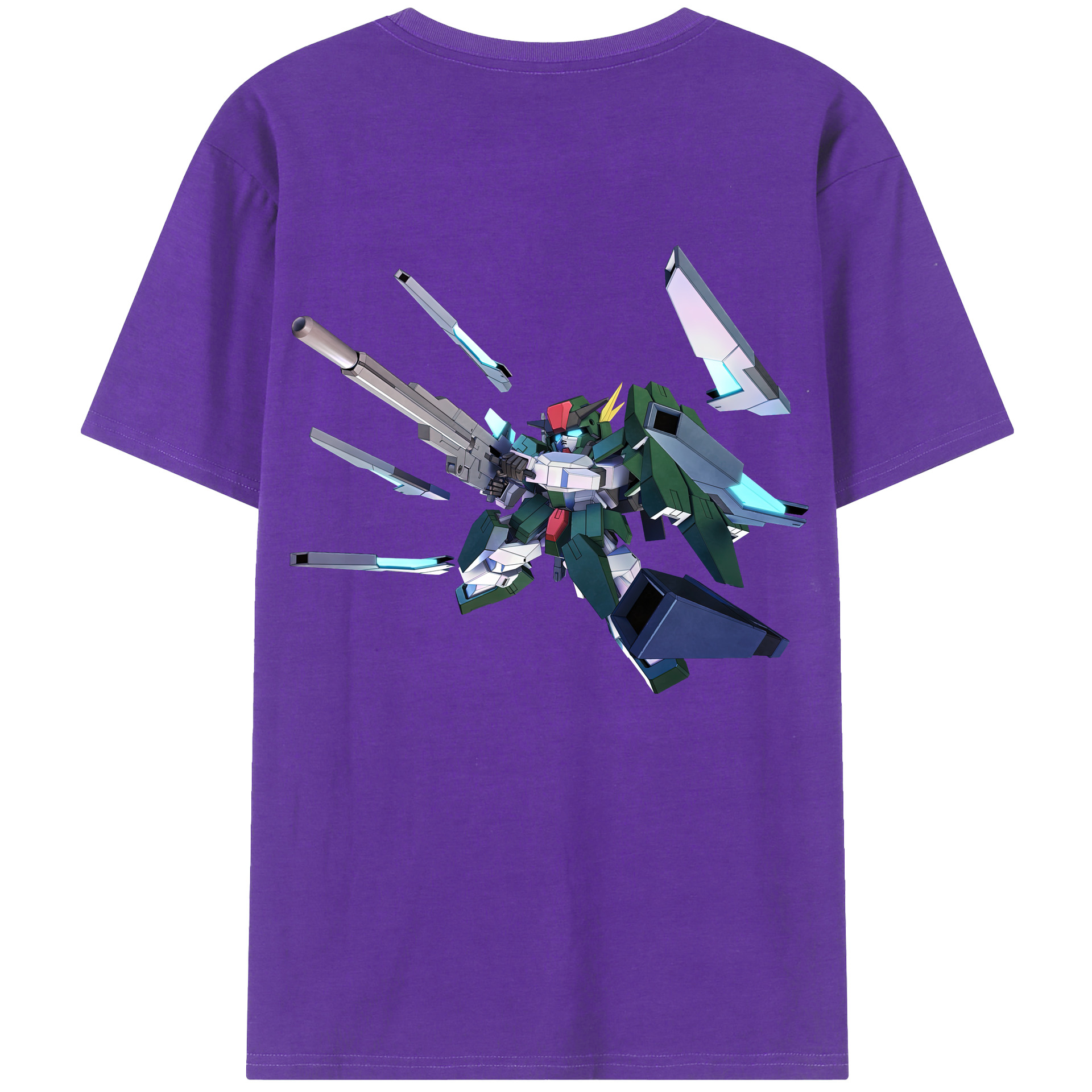 （画像用） 機動戦士ガンダム Mobile Suit Gundam 綿100％半袖Tシャツ（背面プリント）
