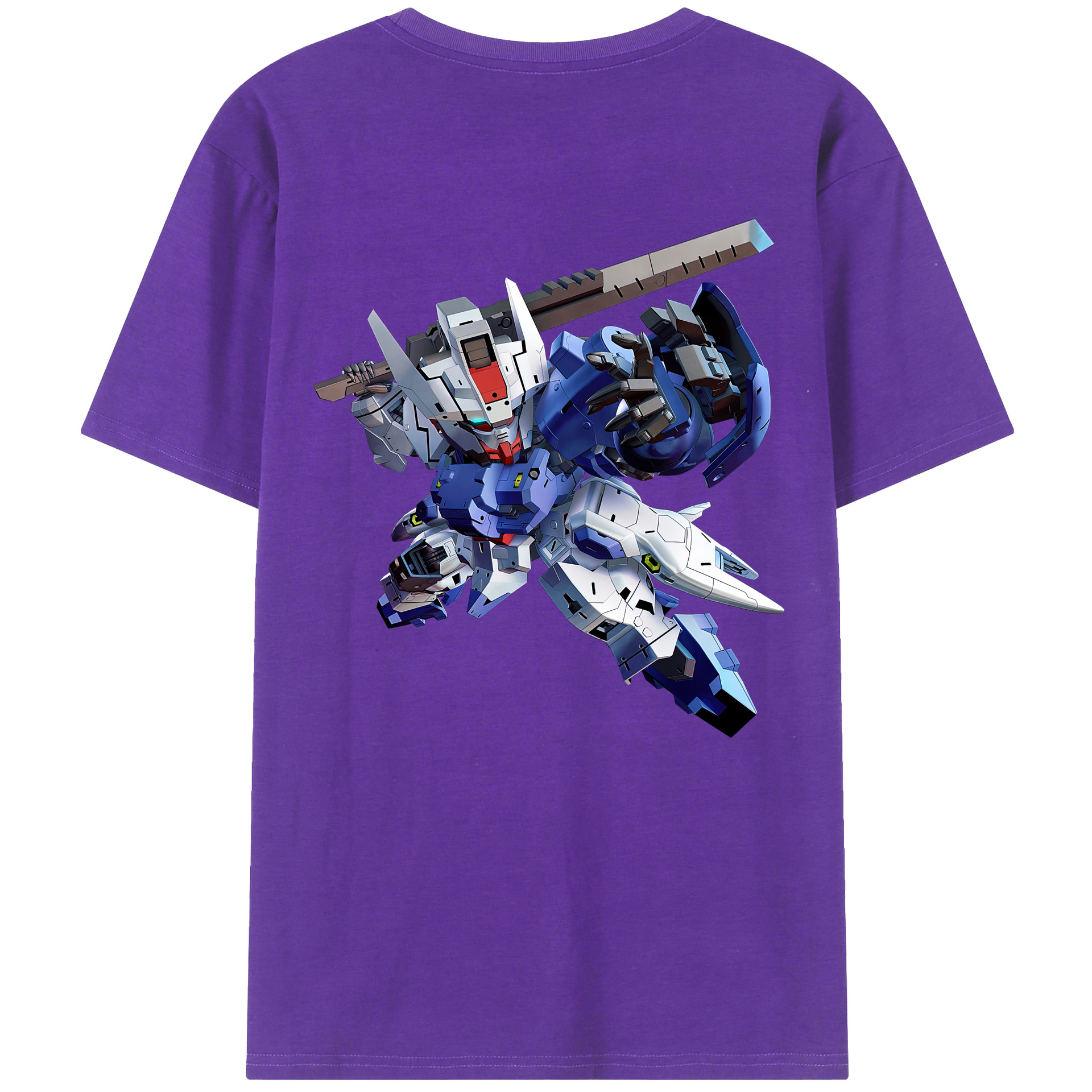 （画像用） 機動戦士ガンダム Mobile Suit Gundam 綿100％半袖Tシャツ（背面プリント）
