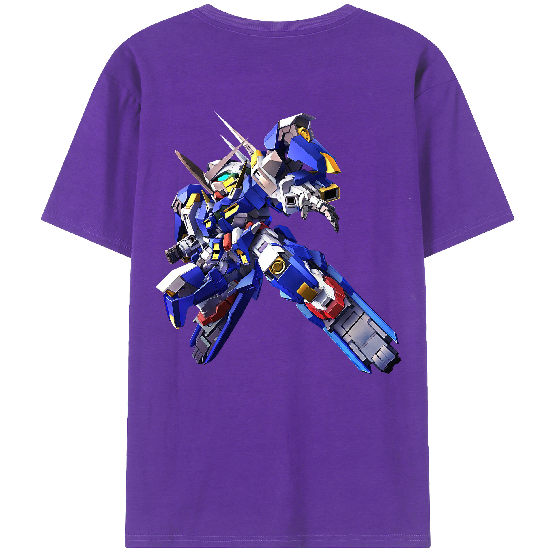 （画像用） 機動戦士ガンダム Mobile Suit Gundam 綿100％半袖Tシャツ（背面プリント）