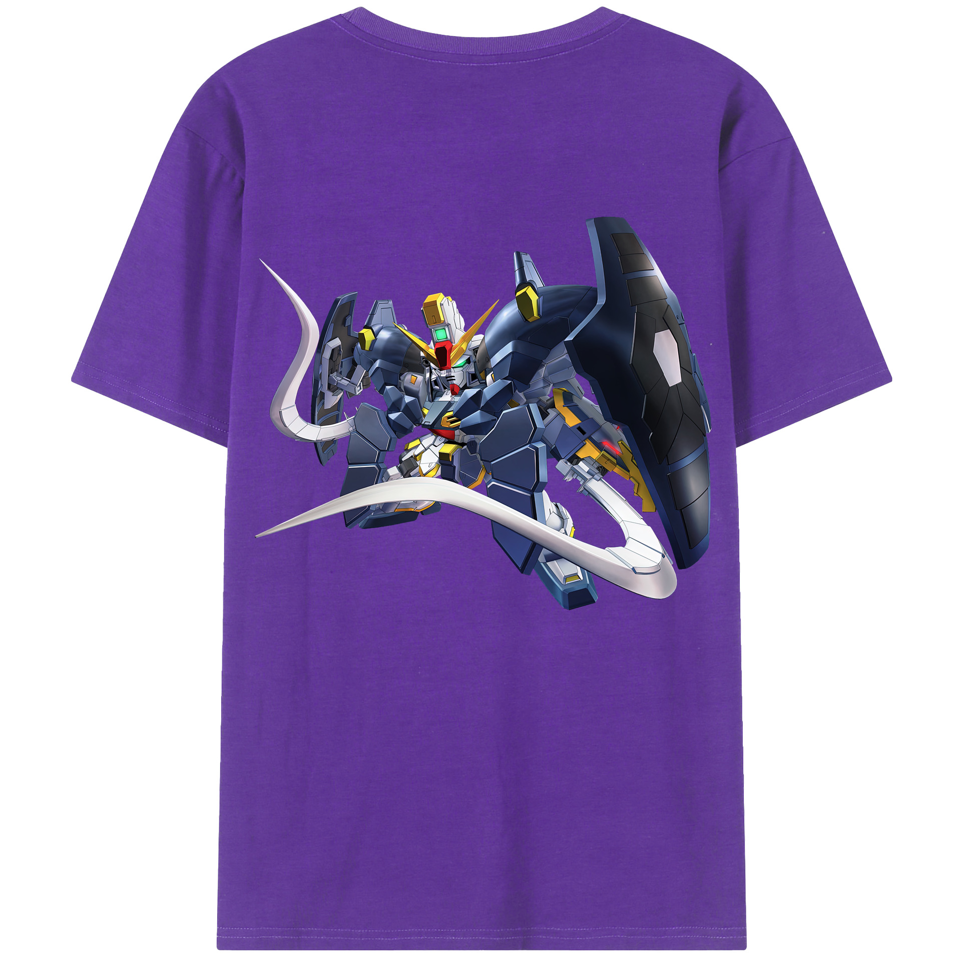 （画像用） 機動戦士ガンダム Mobile Suit Gundam 綿100％半袖Tシャツ（背面プリント）