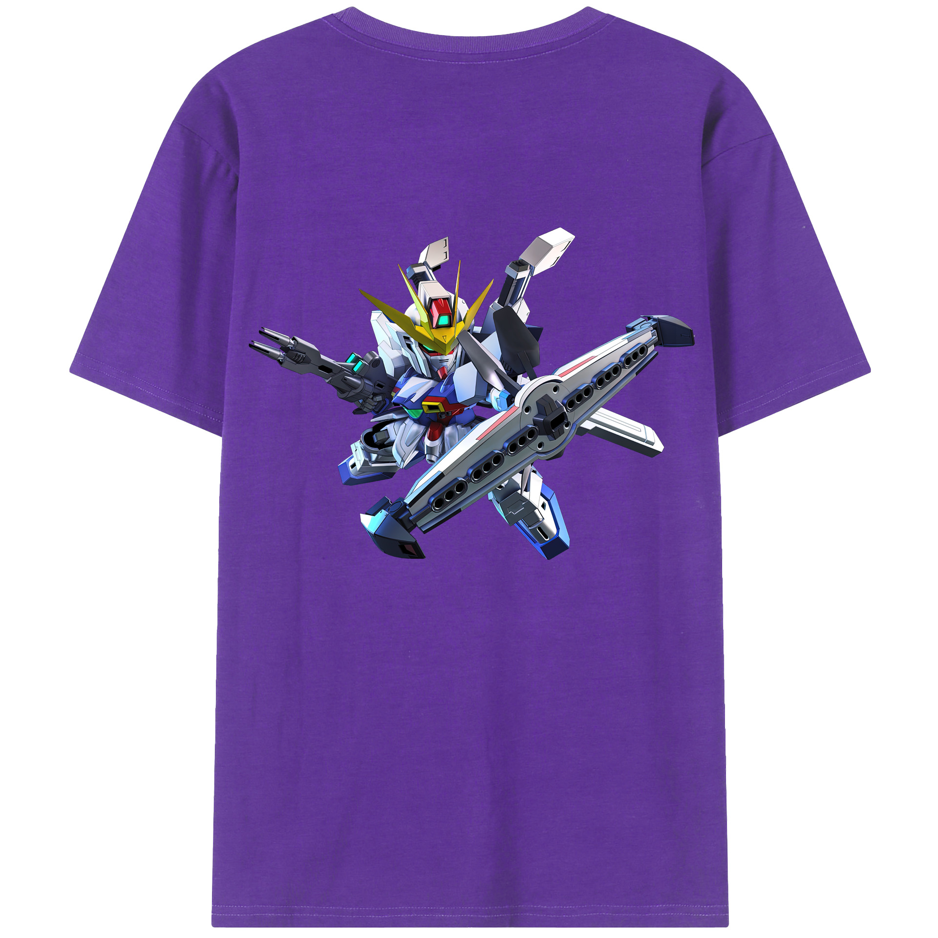 （画像用） 機動戦士ガンダム Mobile Suit Gundam 綿100％半袖Tシャツ（背面プリント）