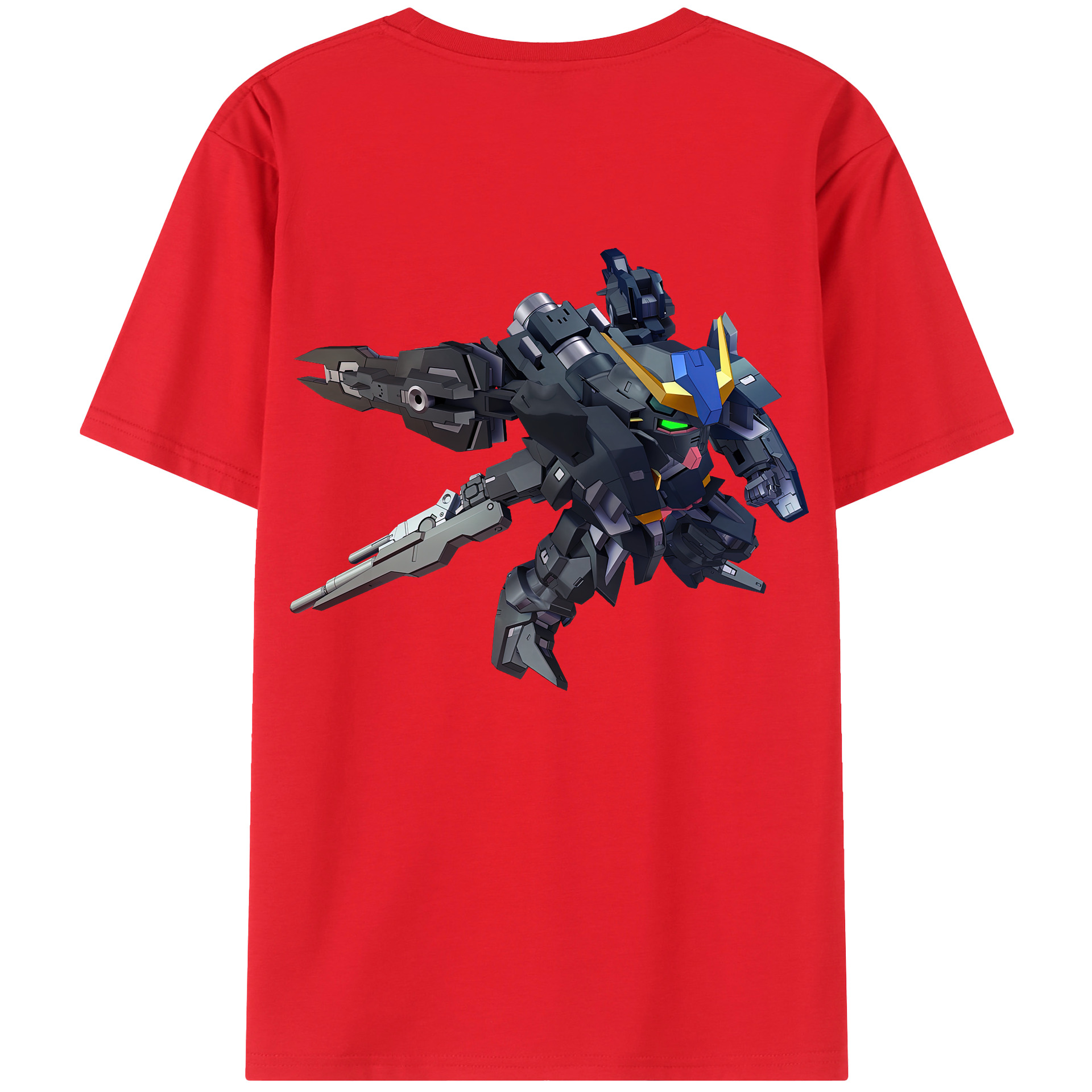 （画像用） 機動戦士ガンダム Mobile Suit Gundam 綿100％半袖Tシャツ（背面プリント）