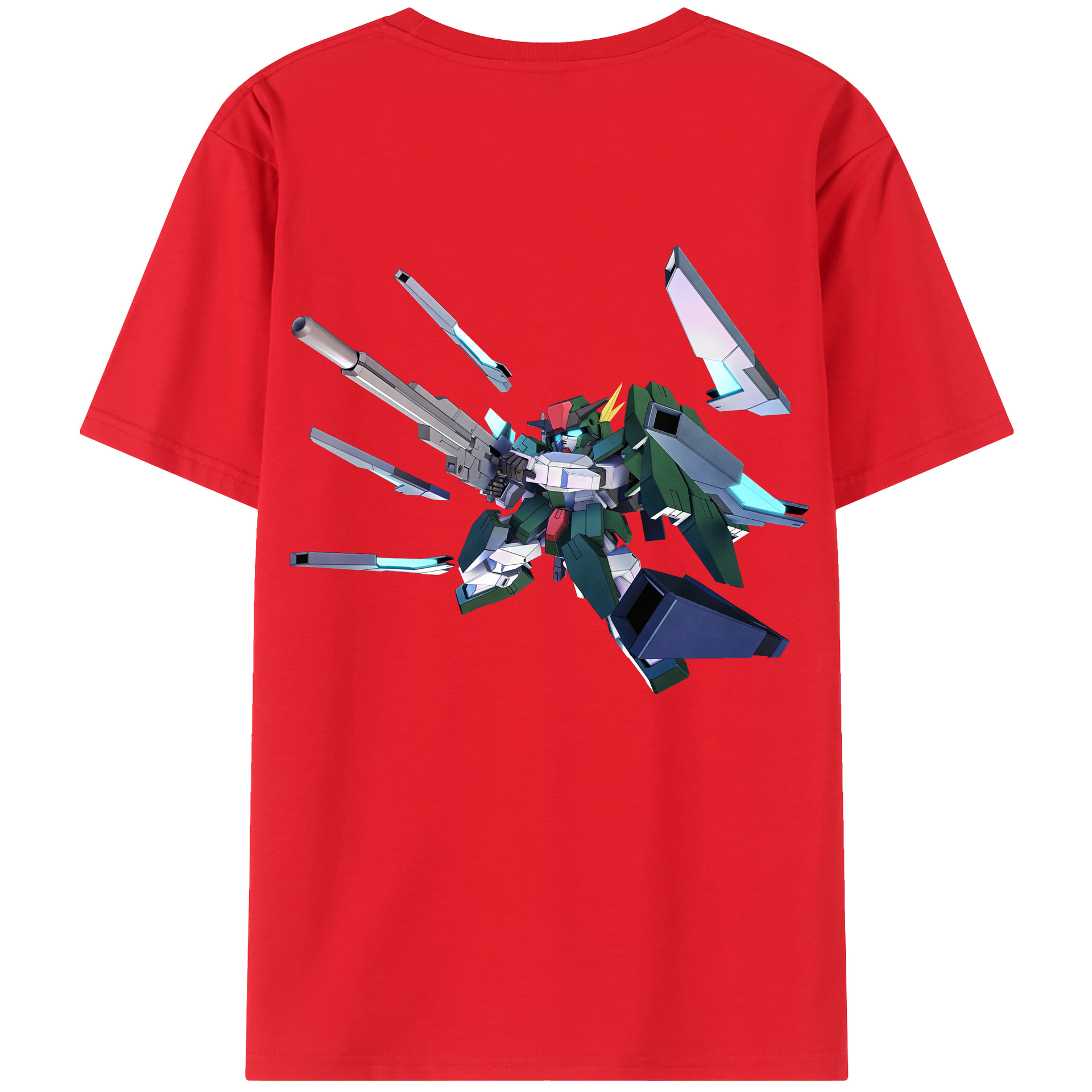 （画像用） 機動戦士ガンダム Mobile Suit Gundam 綿100％半袖Tシャツ（背面プリント）