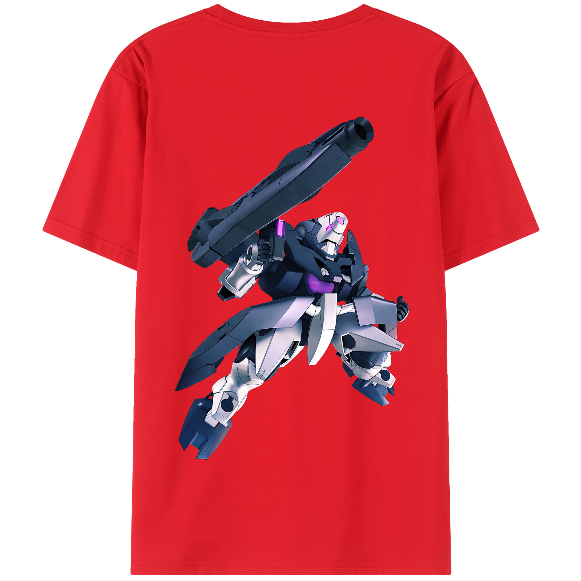 （画像用） 機動戦士ガンダム Mobile Suit Gundam 綿100％半袖Tシャツ（背面プリント）