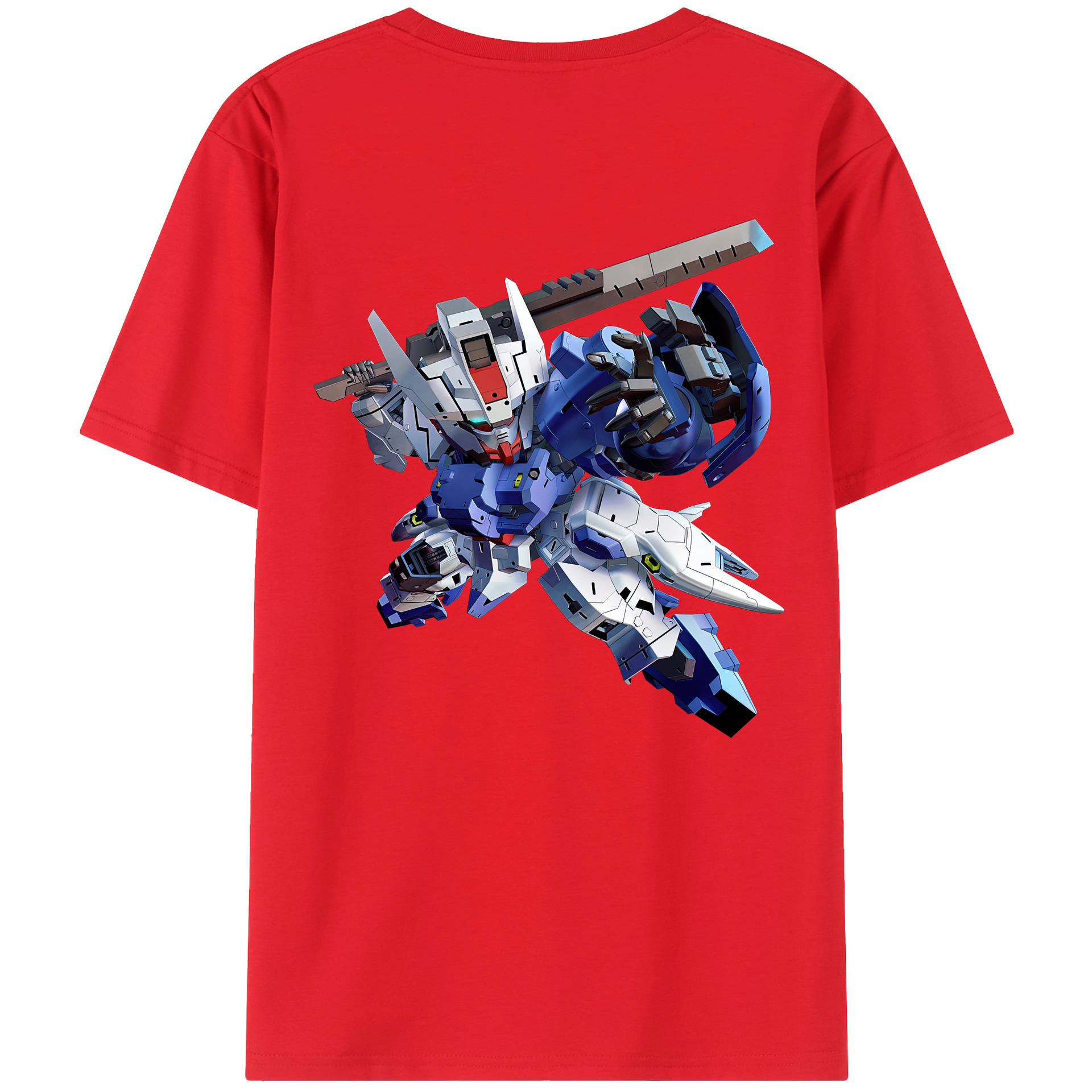 （画像用） 機動戦士ガンダム Mobile Suit Gundam 綿100％半袖Tシャツ（背面プリント）