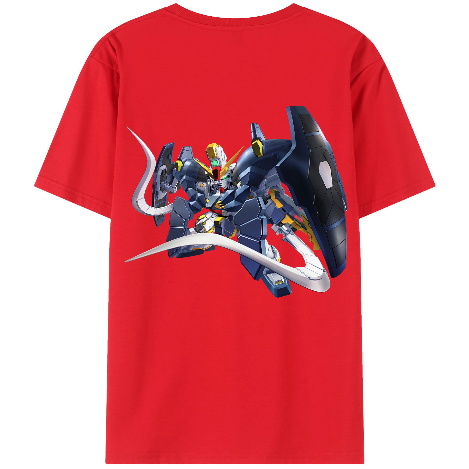 （画像用） 機動戦士ガンダム Mobile Suit Gundam 綿100％半袖Tシャツ（背面プリント）