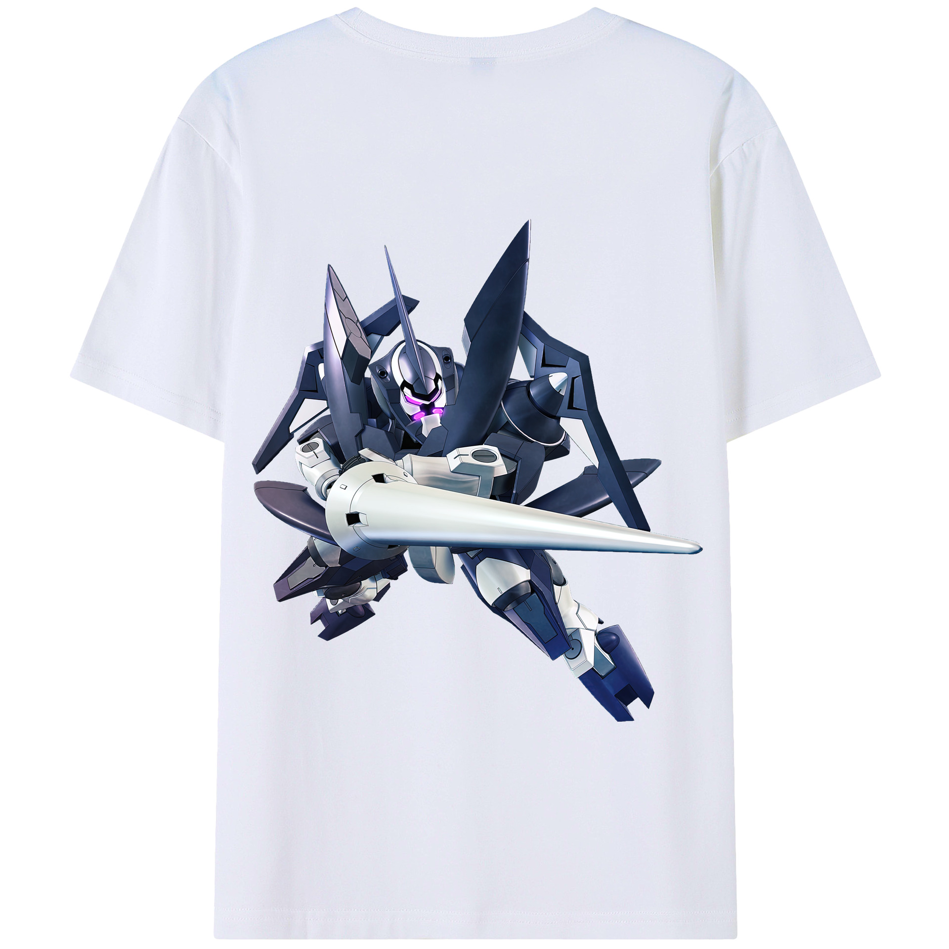 （画像用） 機動戦士ガンダム Mobile Suit Gundam 綿100％半袖Tシャツ（背面プリント）