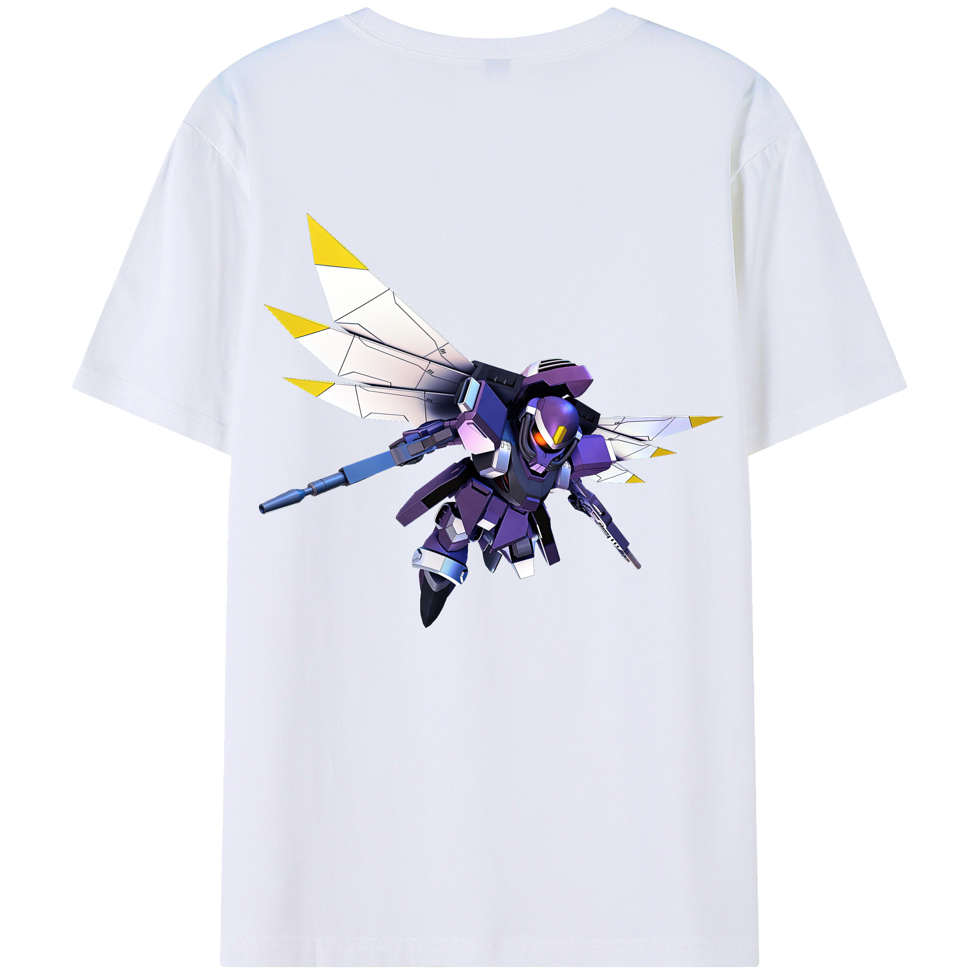 （画像用） 機動戦士ガンダム Mobile Suit Gundam 綿100％半袖Tシャツ（背面プリント）
